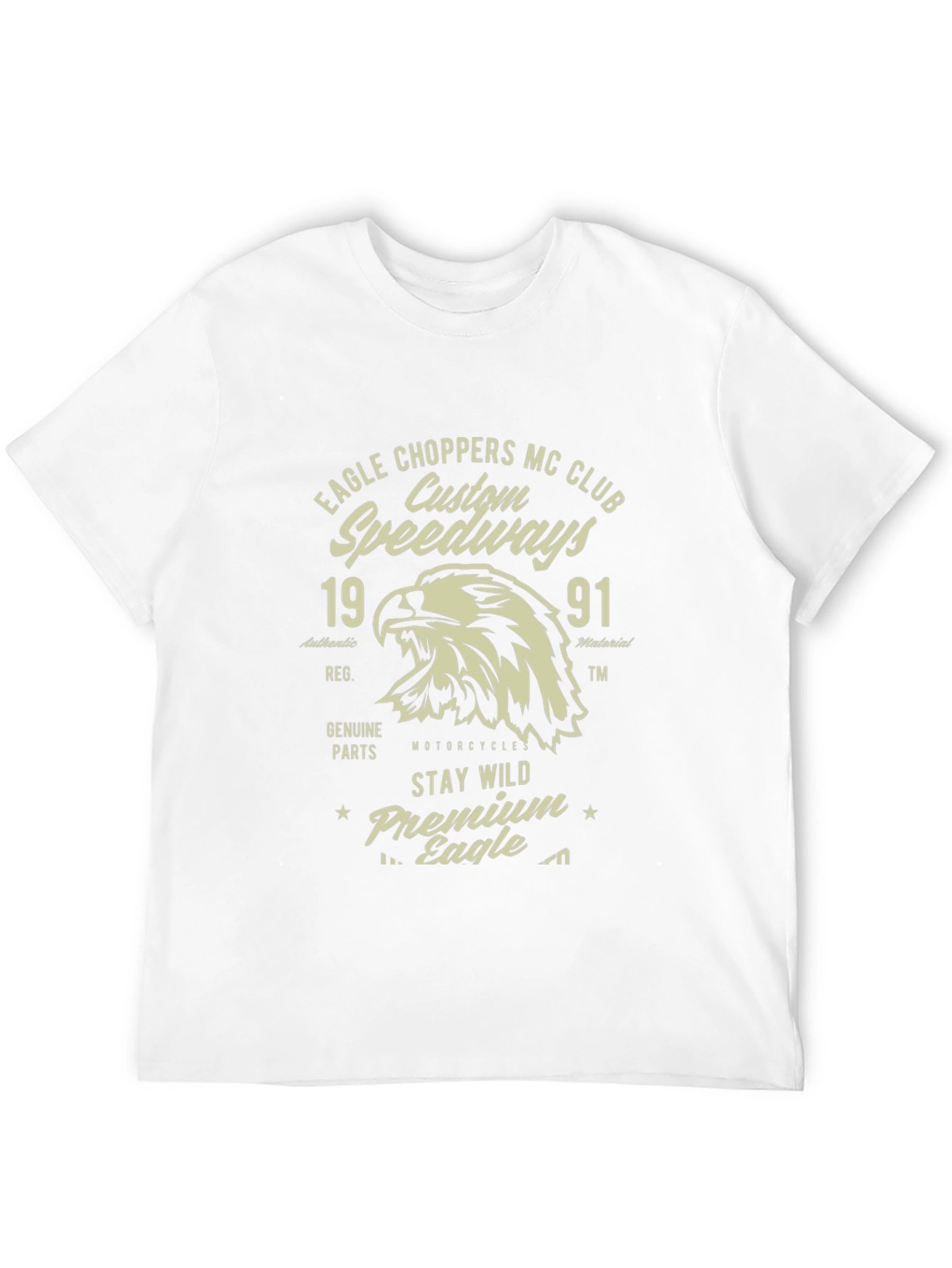 Black Eagle Choppers MC Club Black T-Shirt view 12