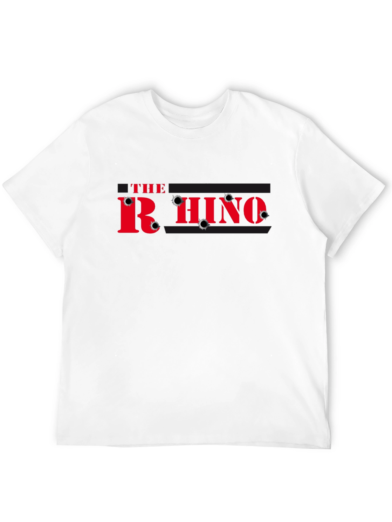 Black The Rhino Bullet Hole T-Shirt view 12