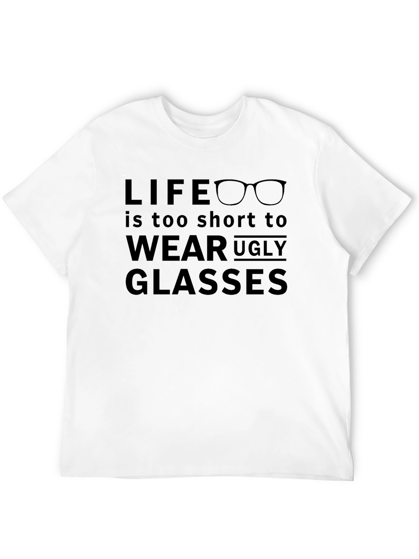 Black Life is too short - Funny Glasses T-shirt view 12