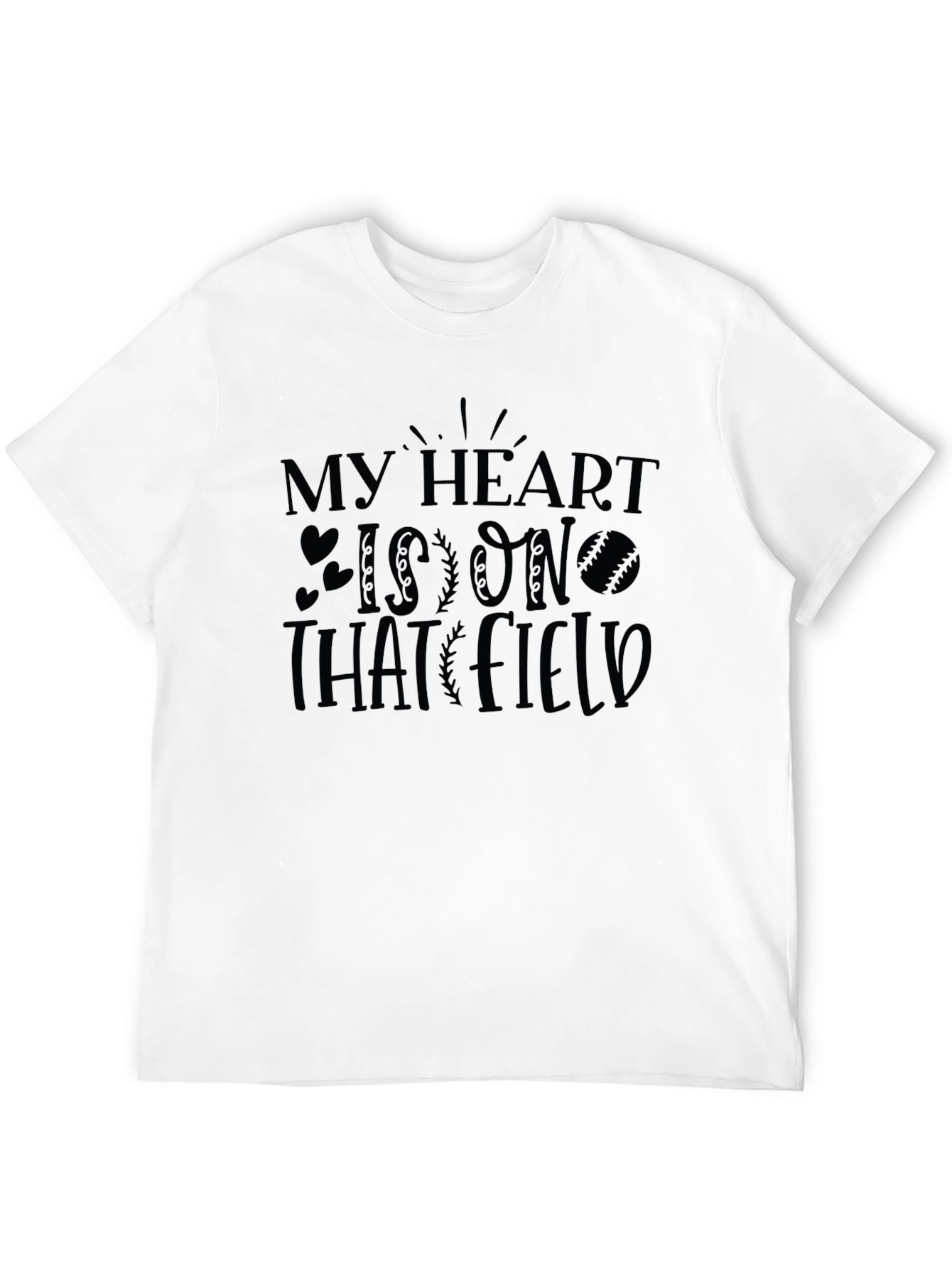 Black My Heart Is On That Field Graphic Tee view 12