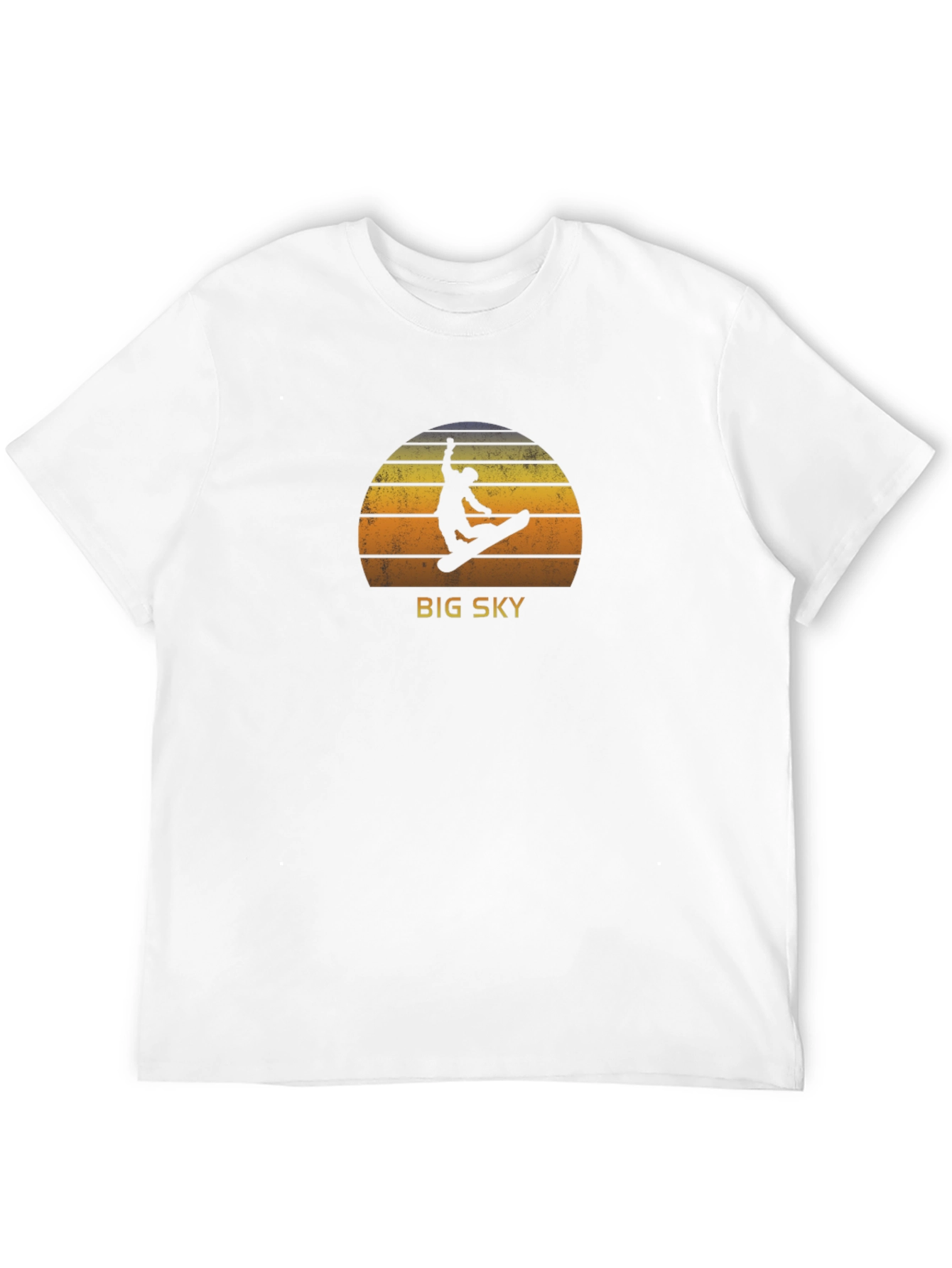 Black Big Sky Retro Snowboarder Graphic Tee view 12