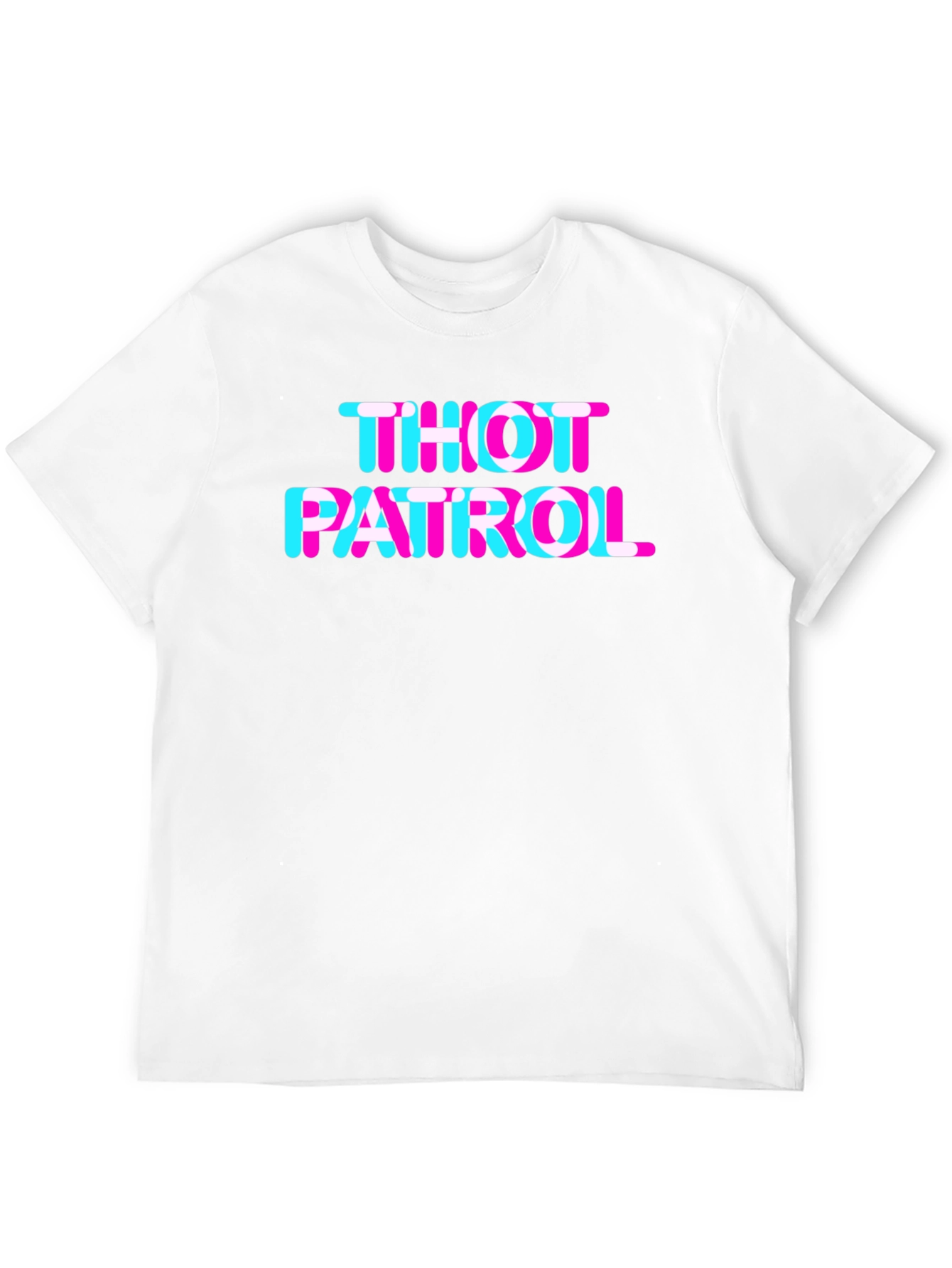 Black THOT PATROL Graphic Tee - TikTok Trend Inspired view 12