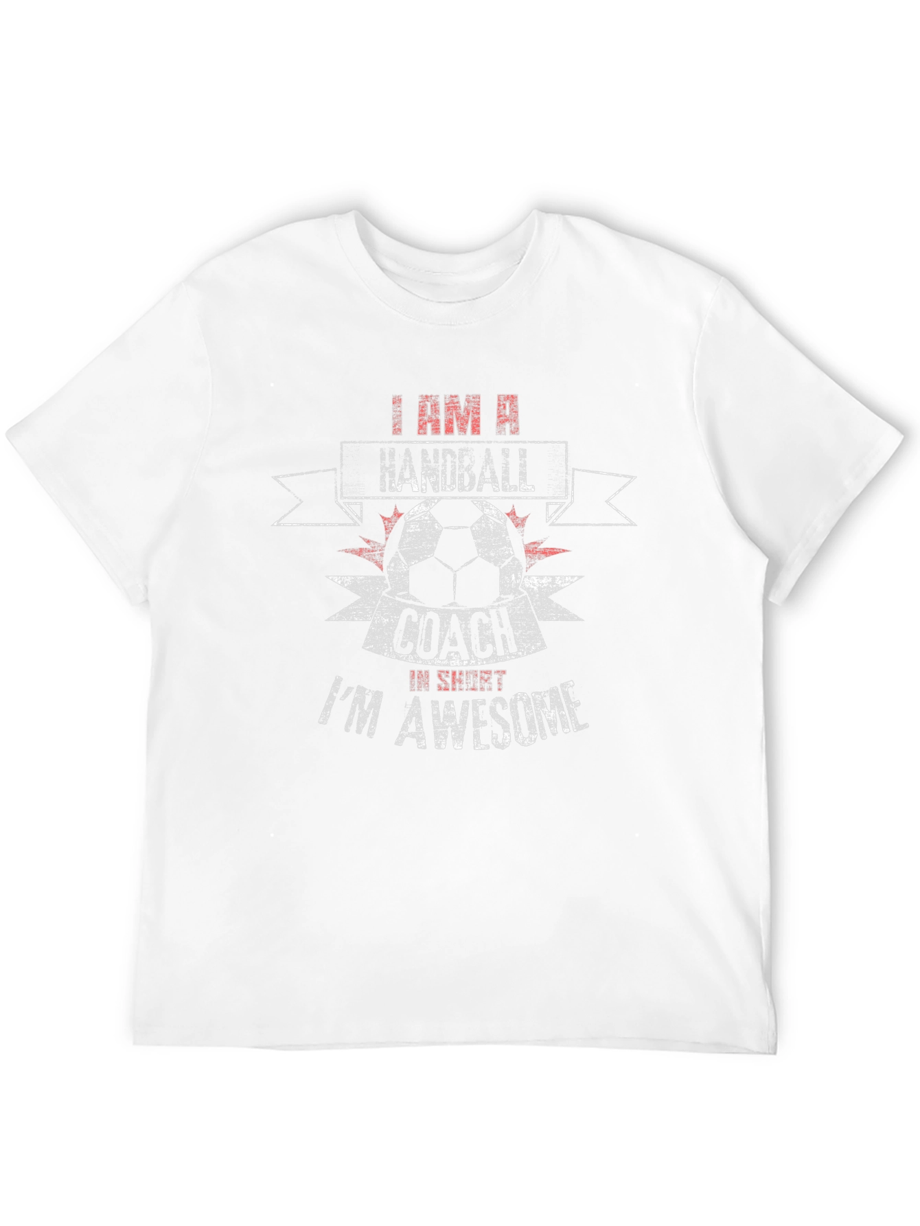 Black Handball Coach I'm Awesome T-Shirt view 12