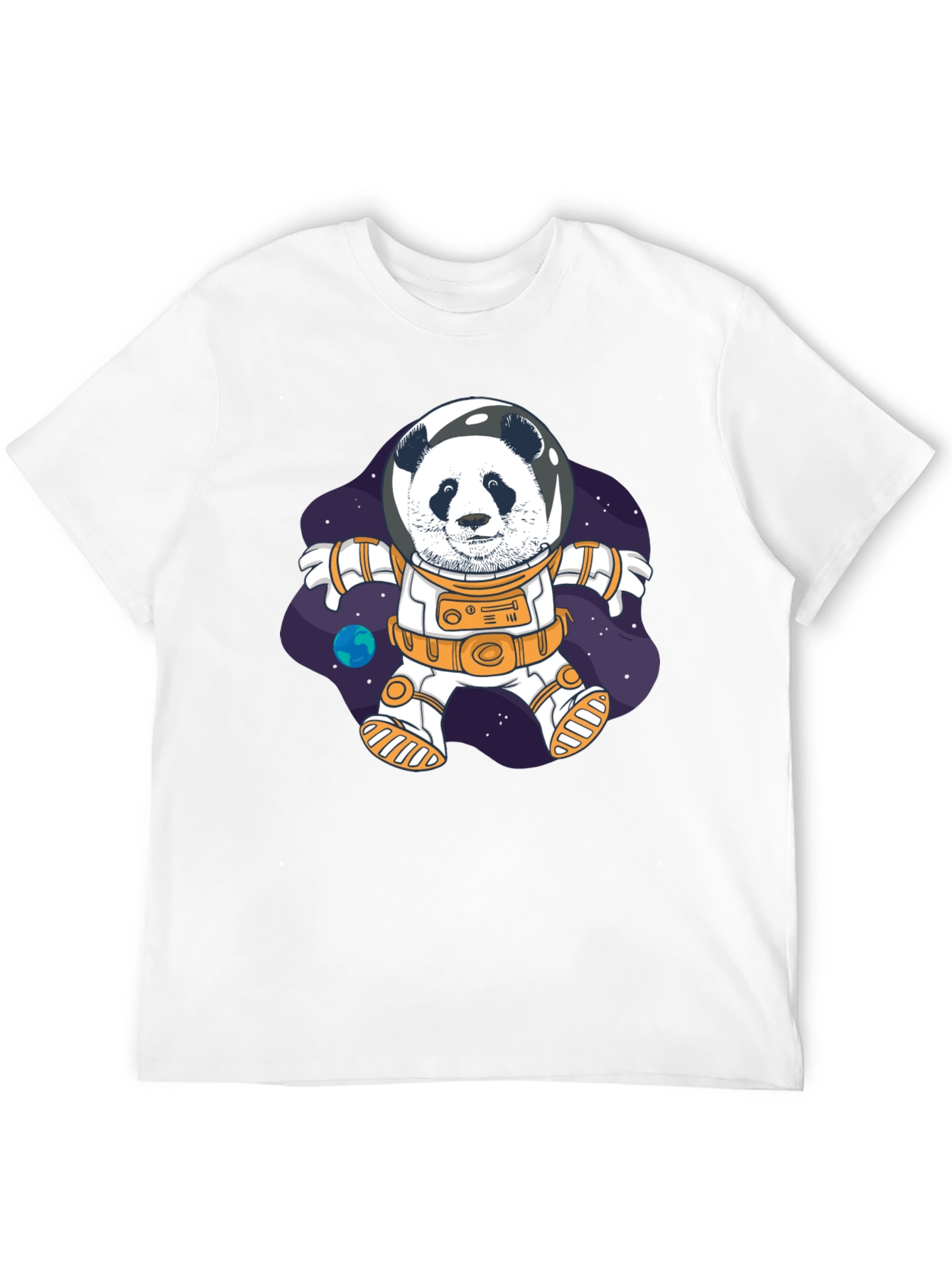 Black Panda Astronaut T-Shirt - Space Explorer Tee view 12