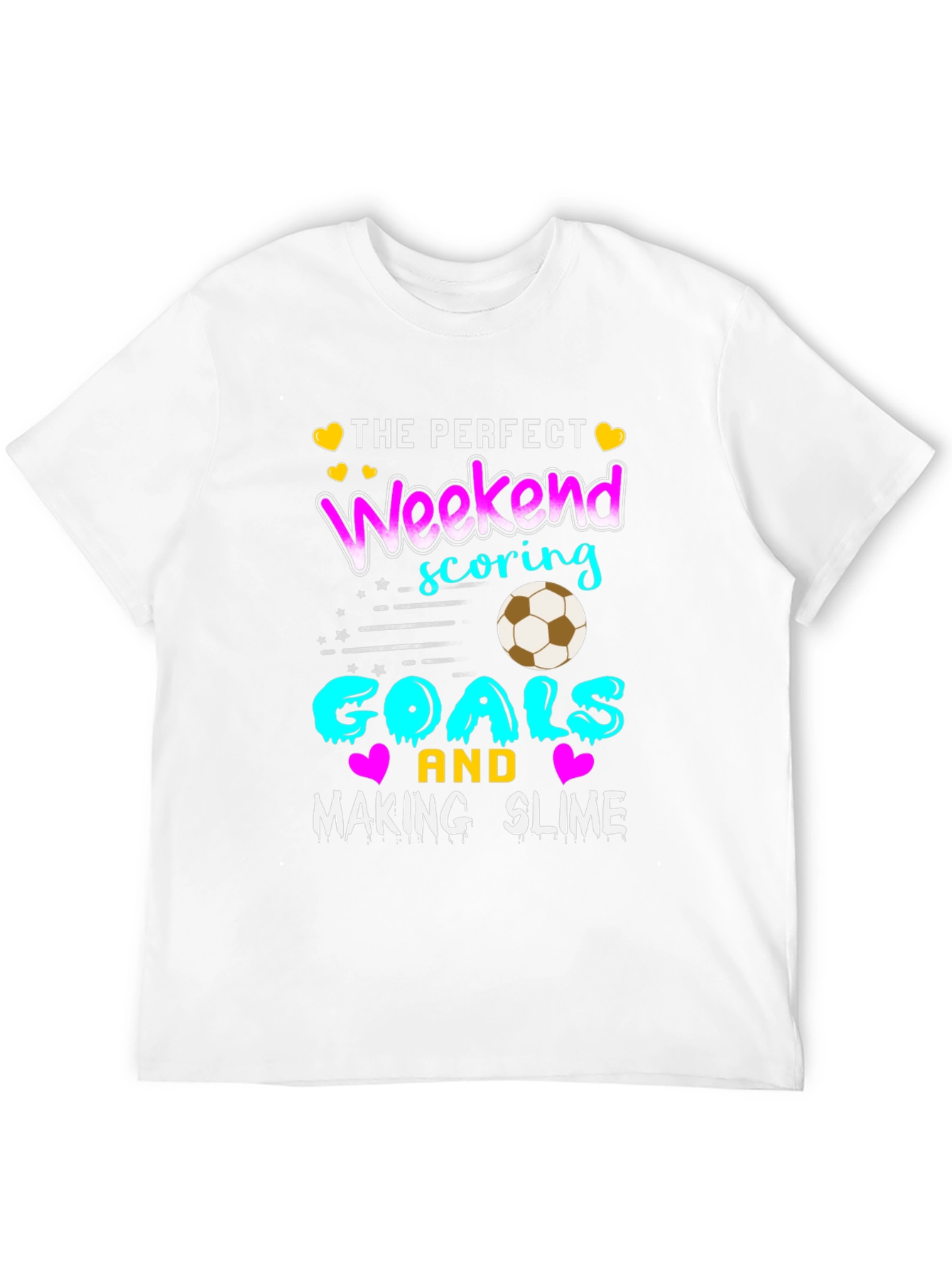 Black Perfect Weekend Soccer Goals & Slime T-Shirt view 12