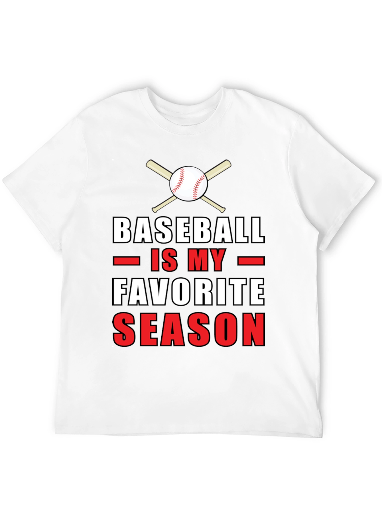 Black Baseball is My Favorite Season Graphic T-Shirt view 12