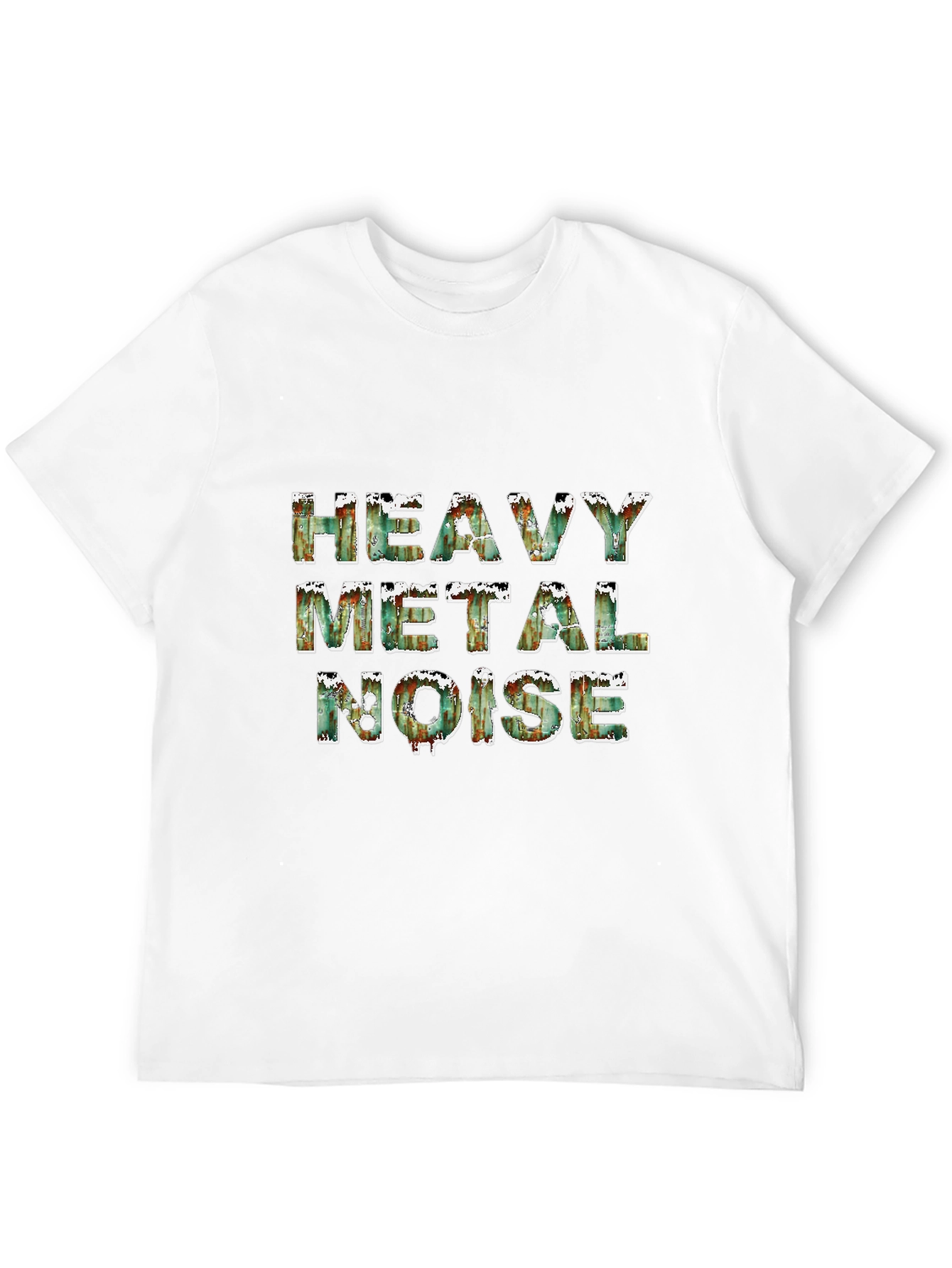 Black Heavy Metal Noise Black T-Shirt view 12