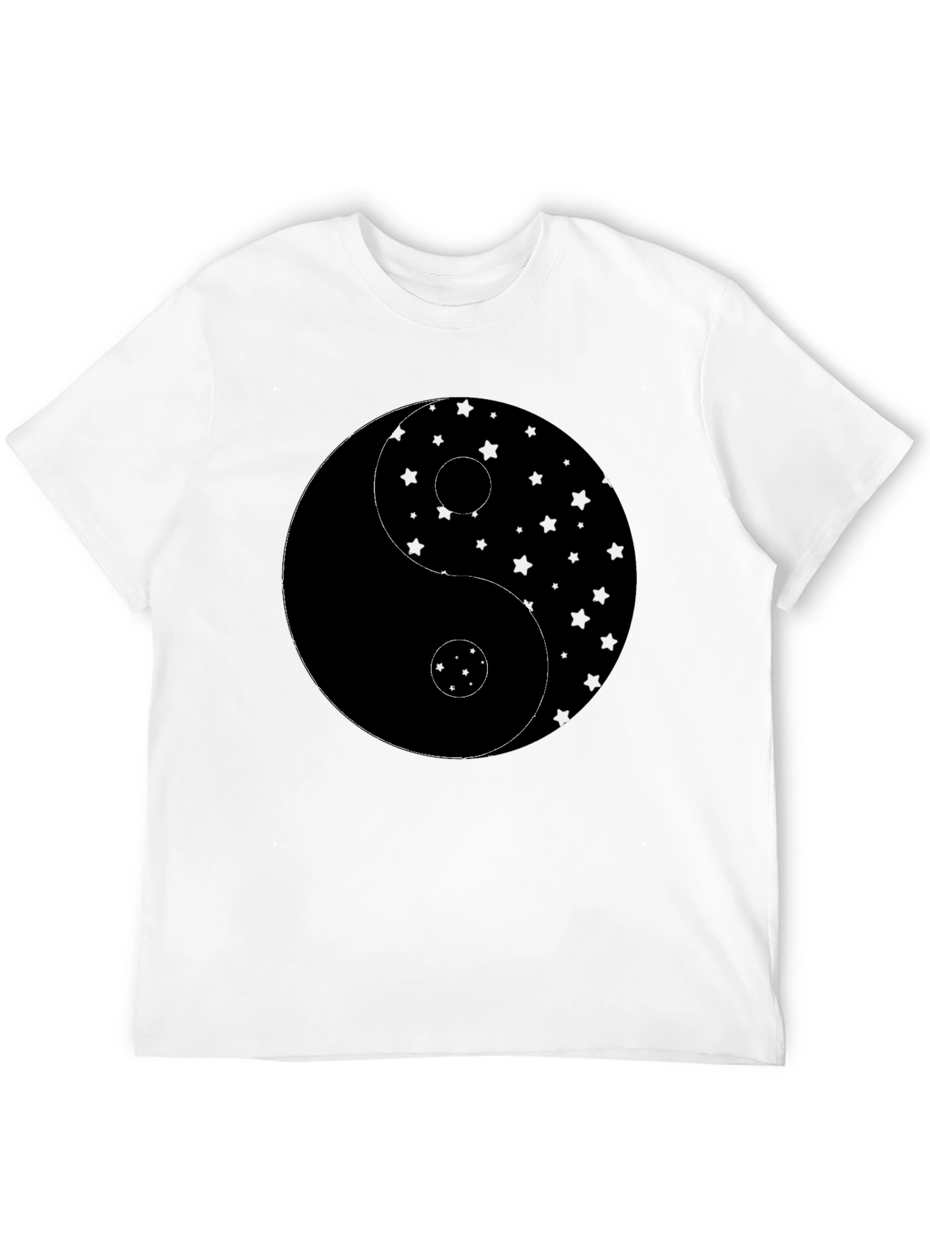 Black Yin Yang Star T-Shirt - Classic Balance, Modern Style view 12