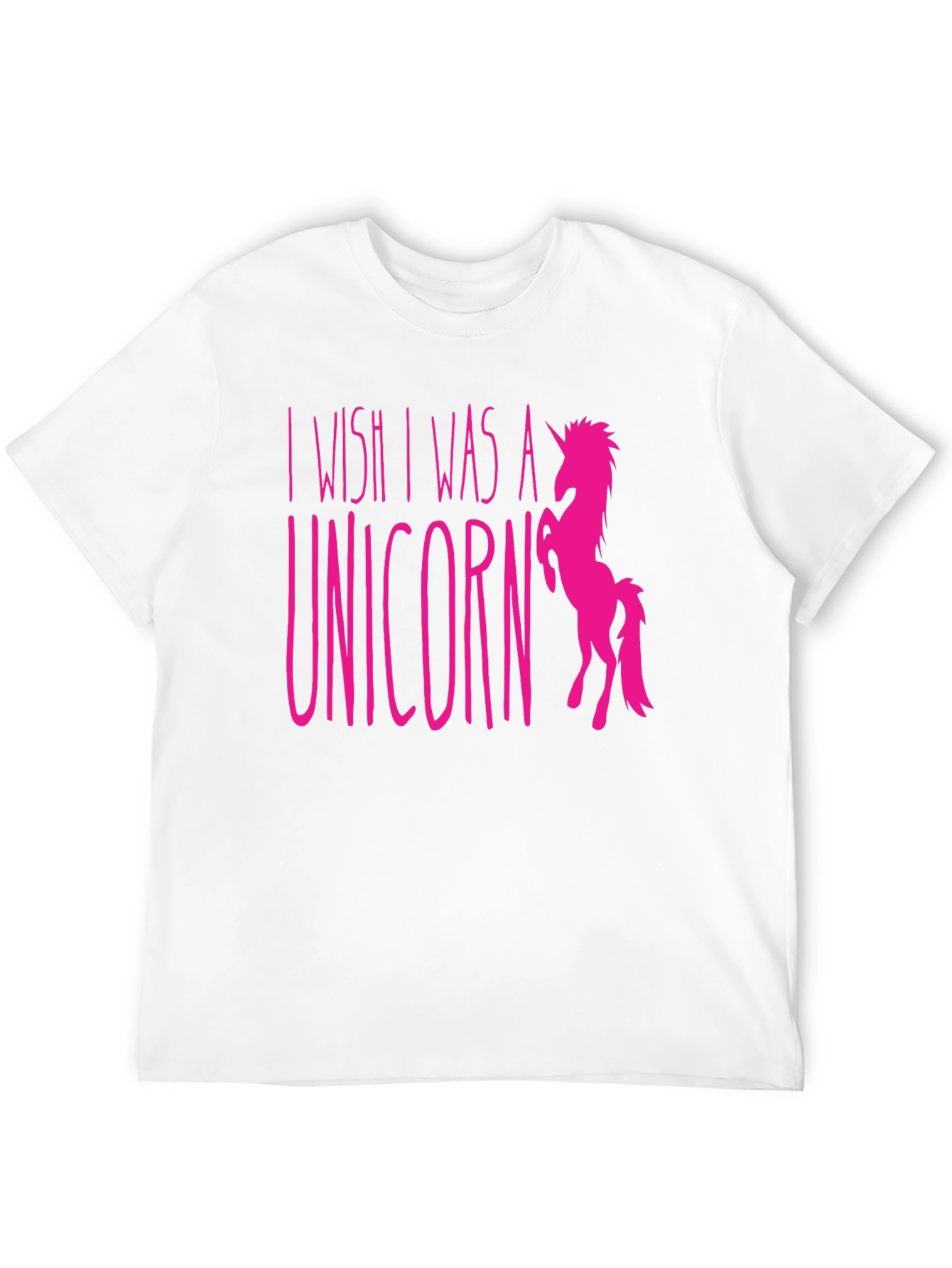 Black I Wish I Was a Unicorn Graphic T-Shirt view 12