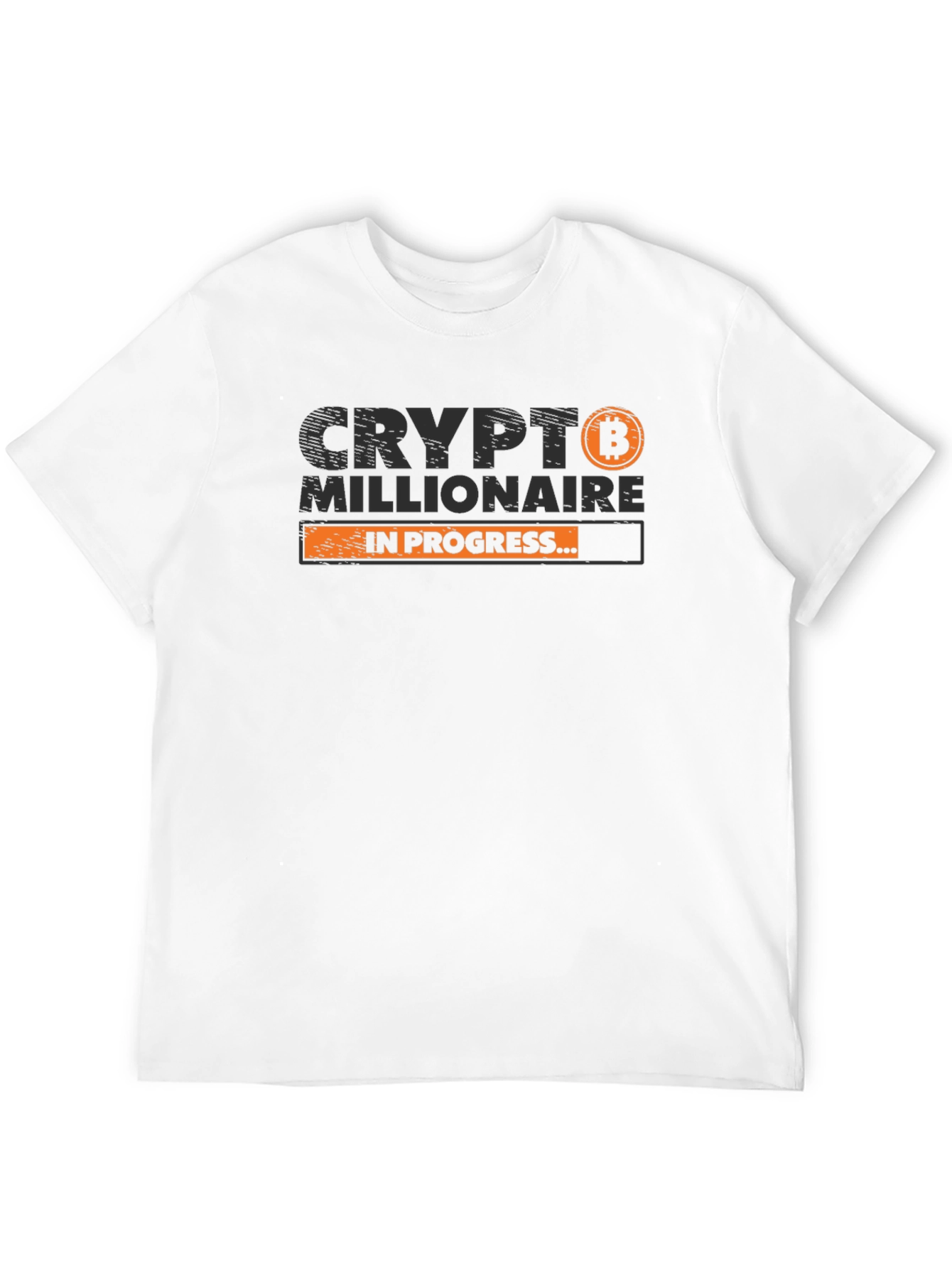 Black Crypto Millionaire in Progress T-Shirt - Black view 12
