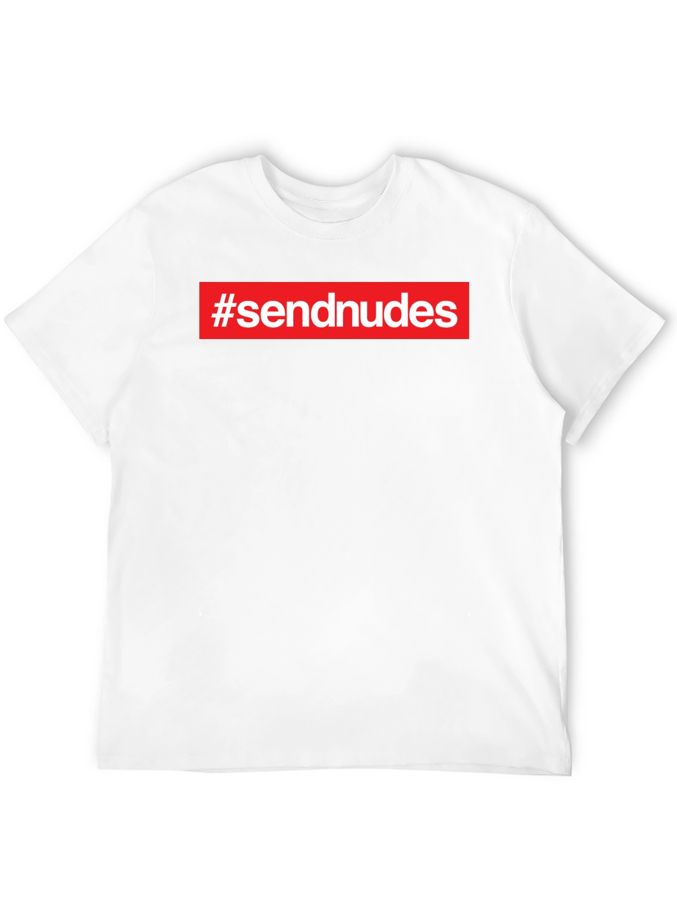 Black #sendnudes Graphic Tee - Bold Statement Shirt view 12