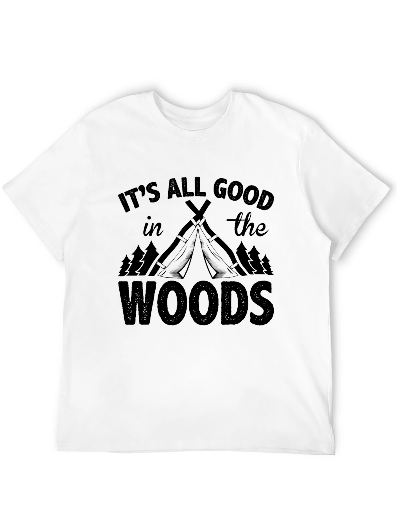Black It's All Good in the Woods Graphic Tee view 12