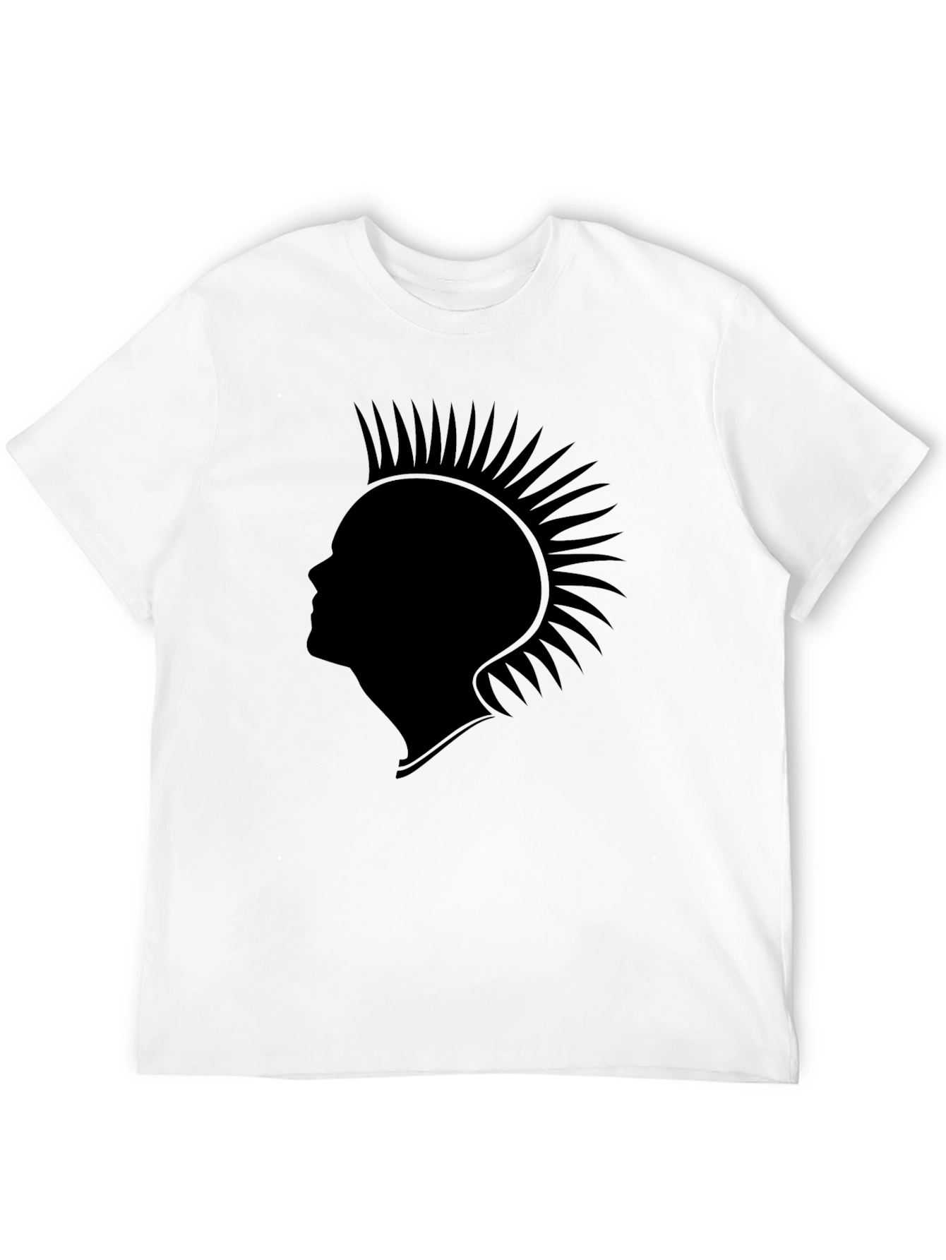 Black Punk Silhouette Graphic Tee - Classic Black view 12