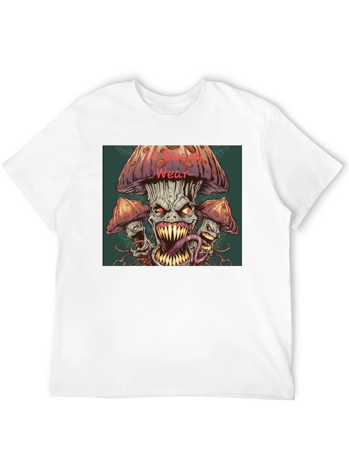 Black Monster Mushroom Graphic Tee view 12