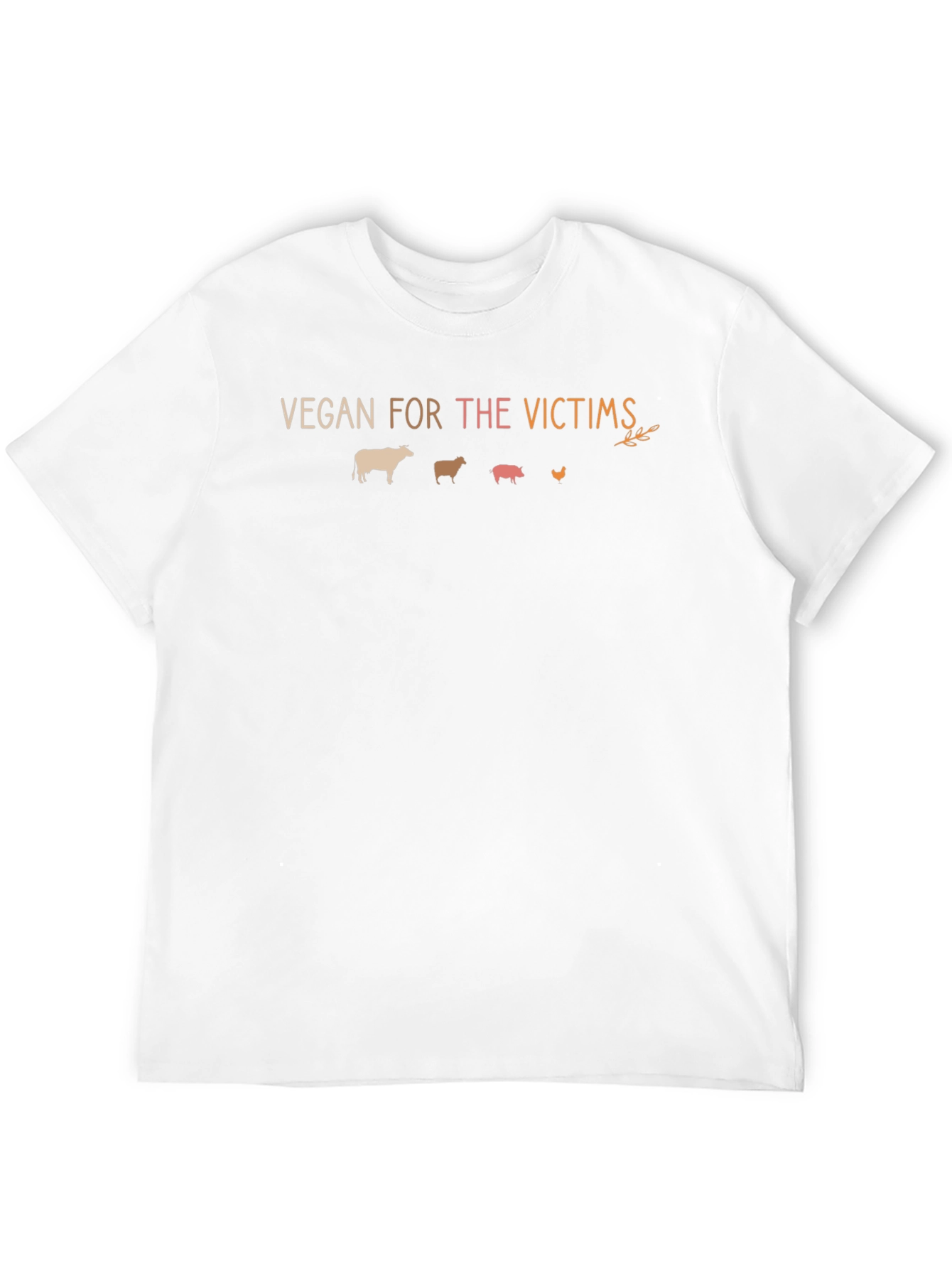 Black Vegan For The Victims T-Shirt view 12