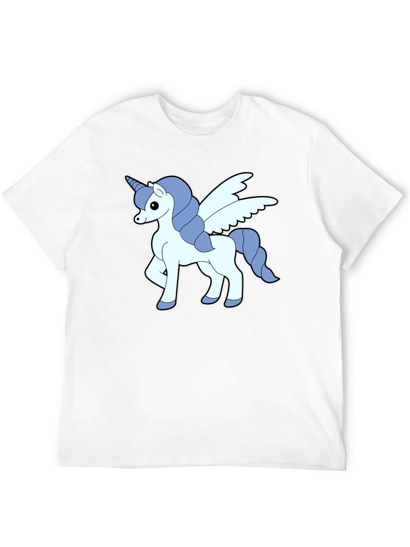 Black Unicorn Pegasus Graphic Tee - Men's Black T-Shirt view 12