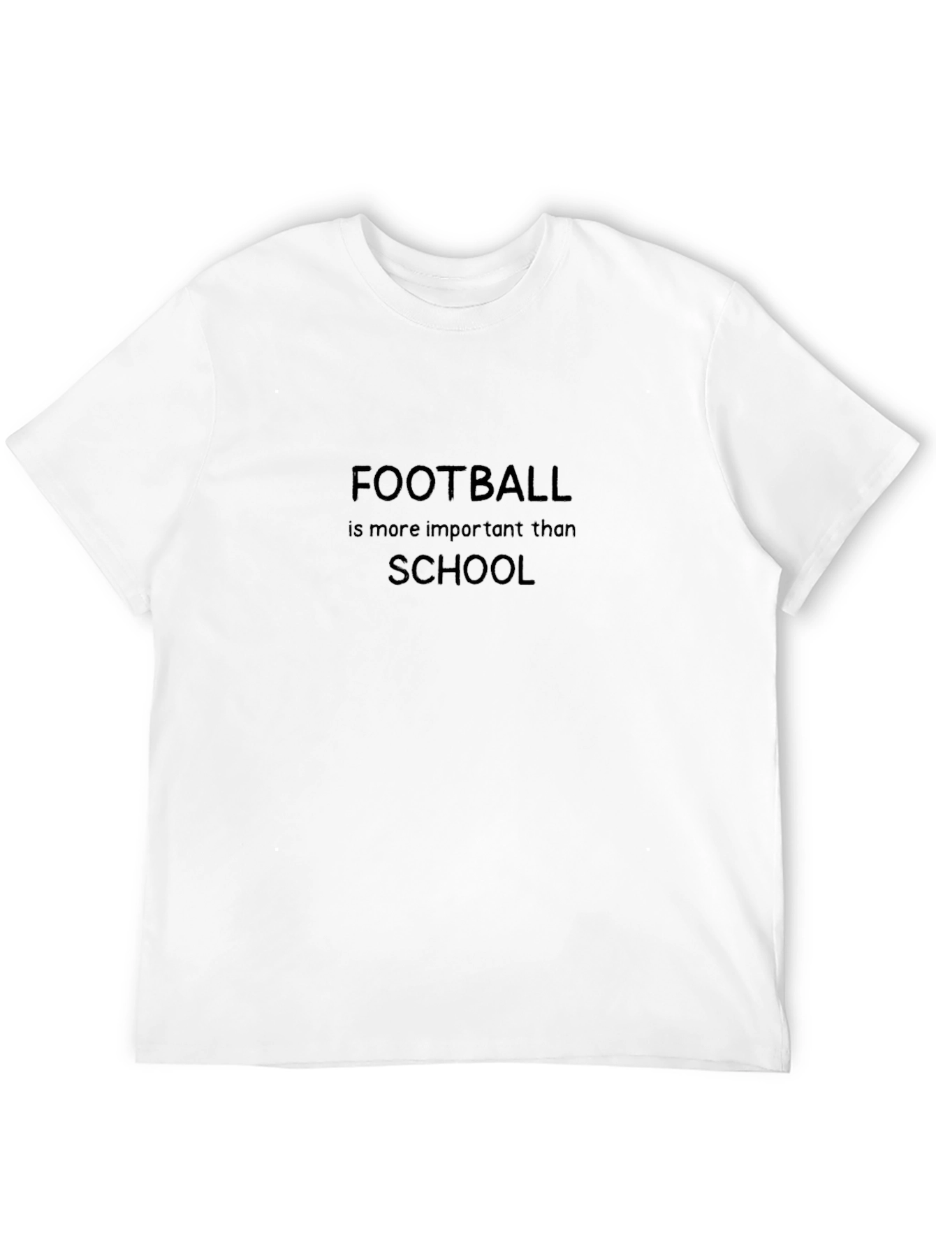 Black Football is More Important Than School T-Shirt view 12