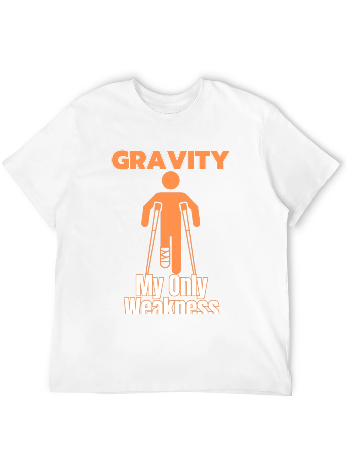 Black Gravity My Only Weakness T-Shirt Funny Broken Leg Humor view 12