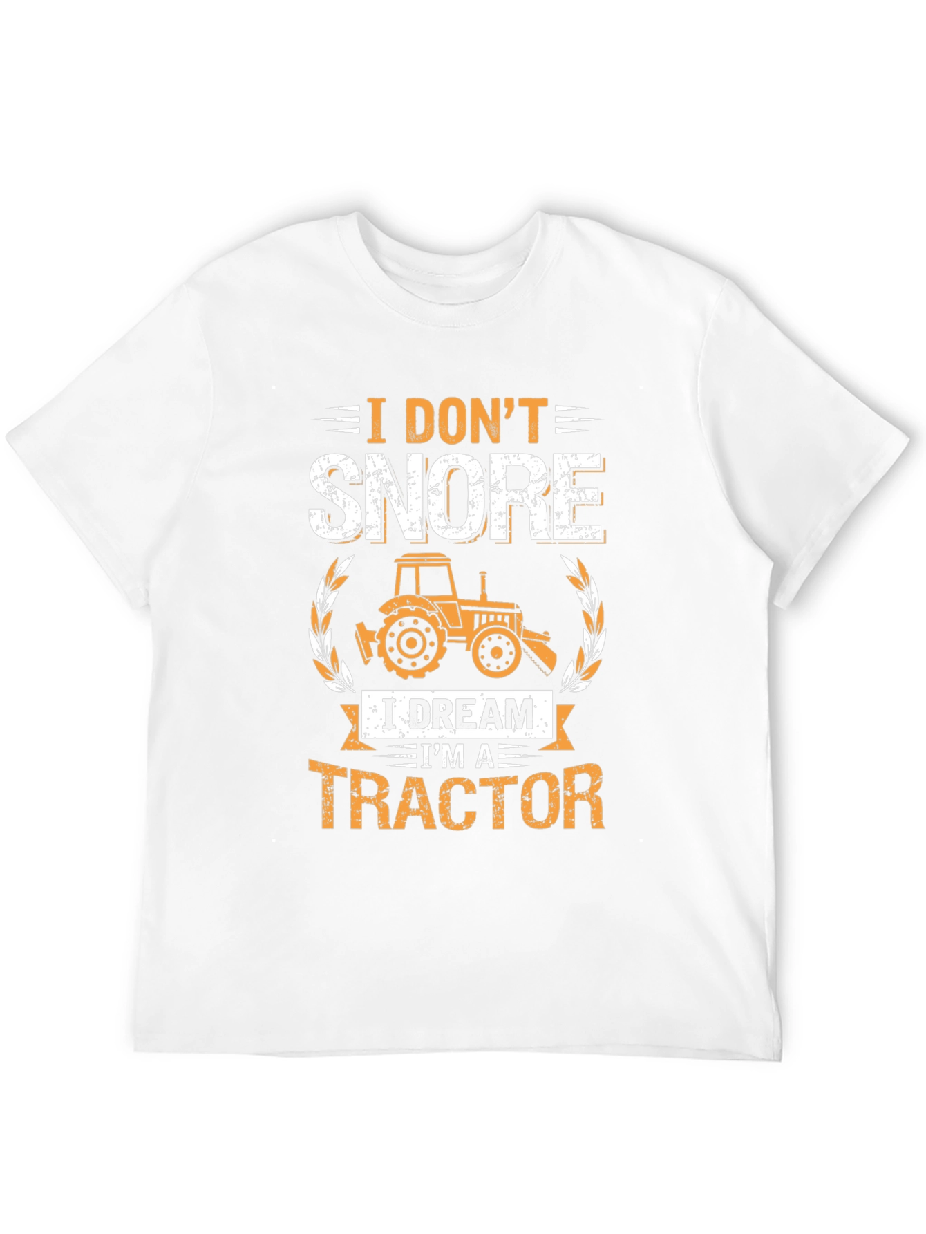 Black I Don't Snore Tractor T-Shirt view 12