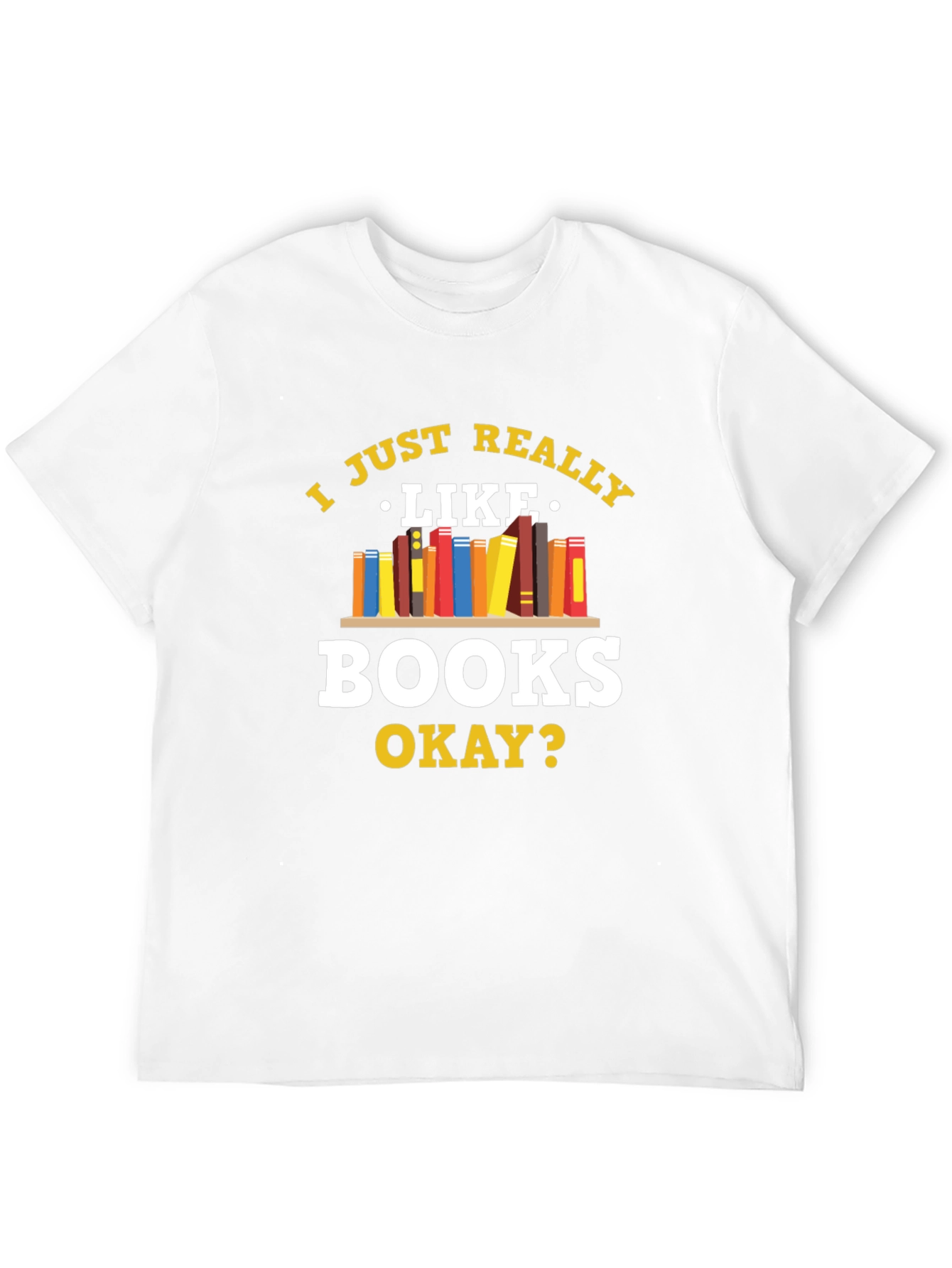 Black Book Lover's Tee: I Just Really Like Books view 12