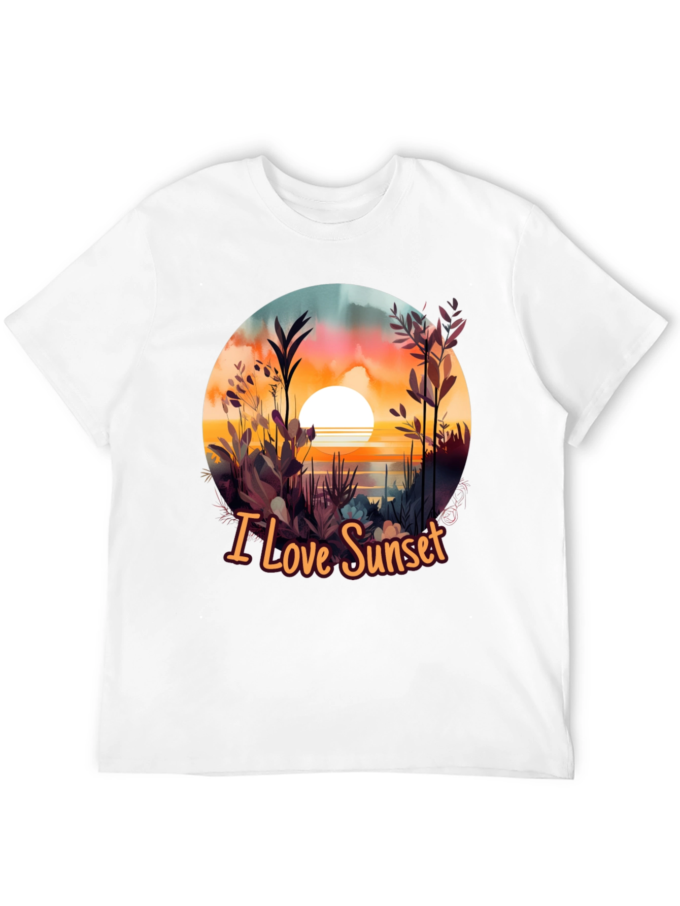 Black I Love Sunset Graphic Tee - Black view 12