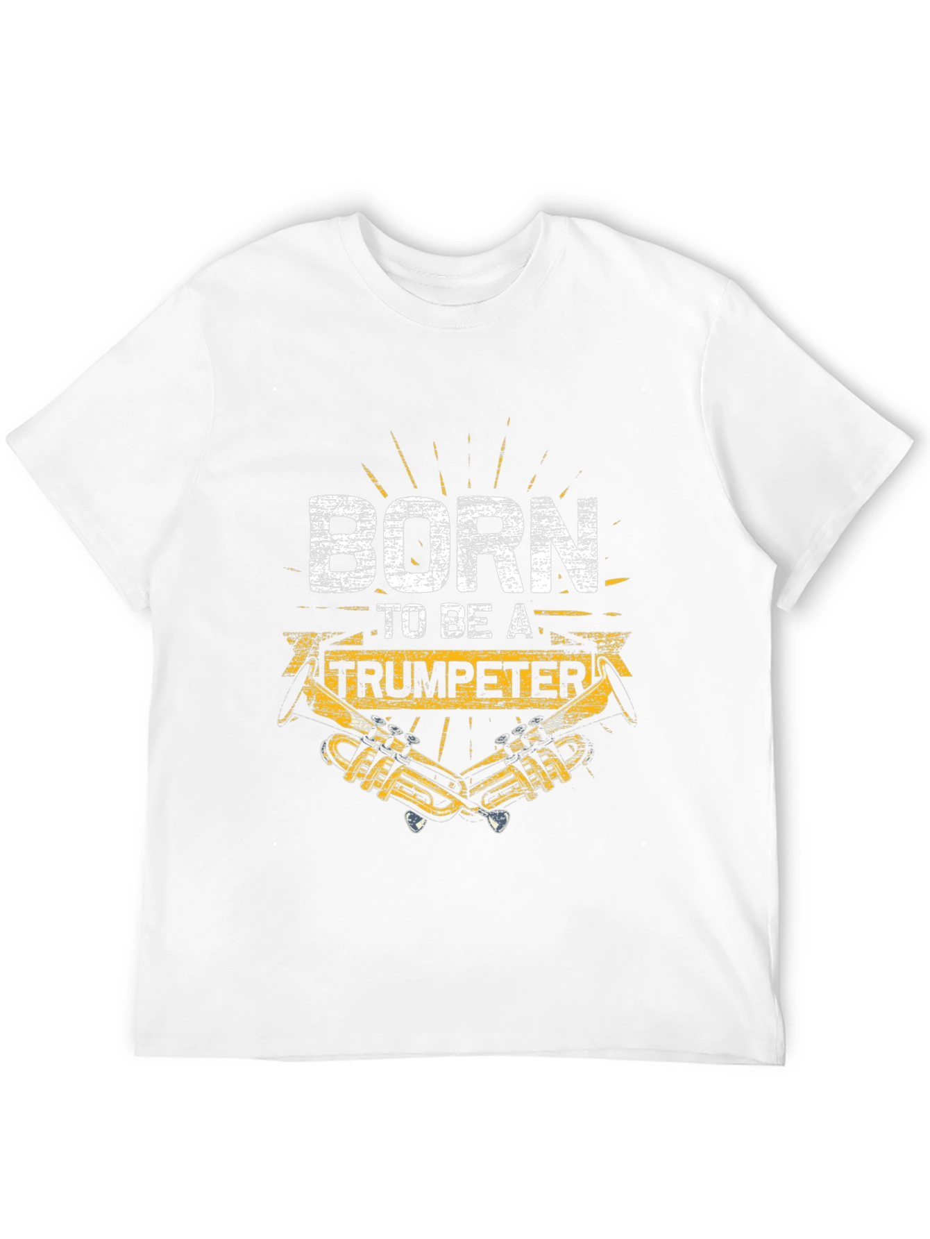 Black Born to be a Trumpeter Graphic Tee view 12