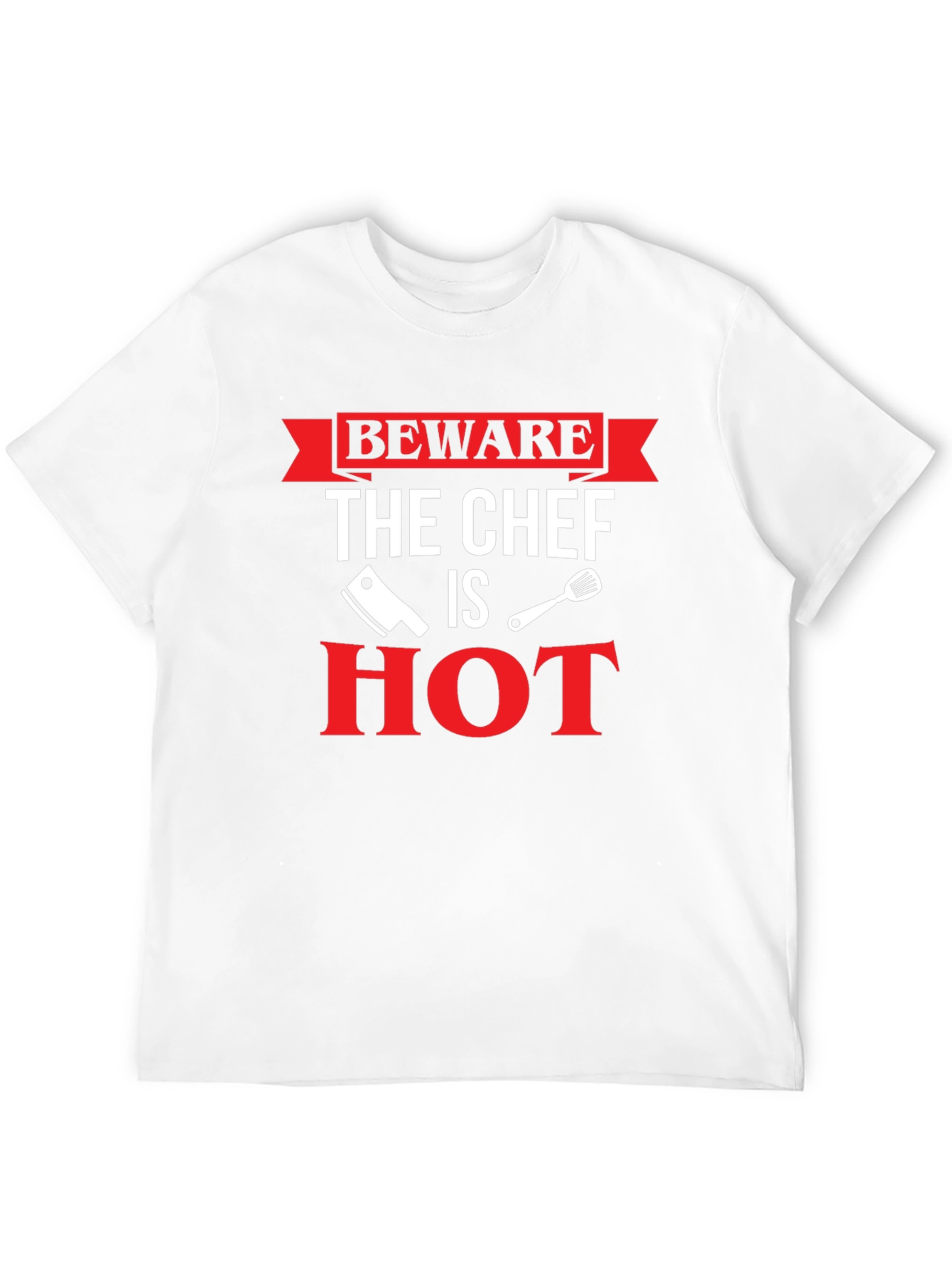 Black Beware The Chef Is Hot T-Shirt view 12