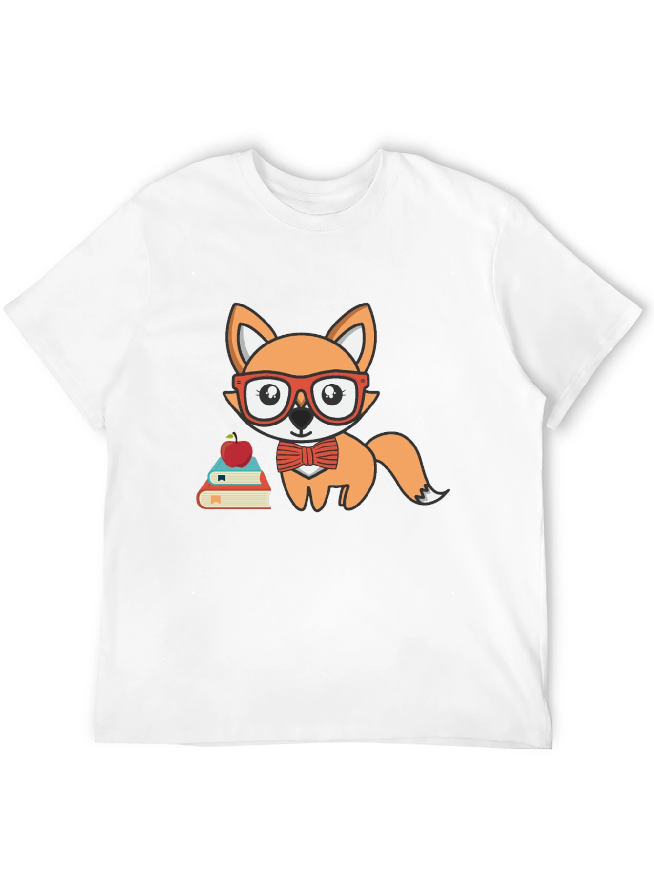 Black Smart Fox Teacher T-Shirt view 12