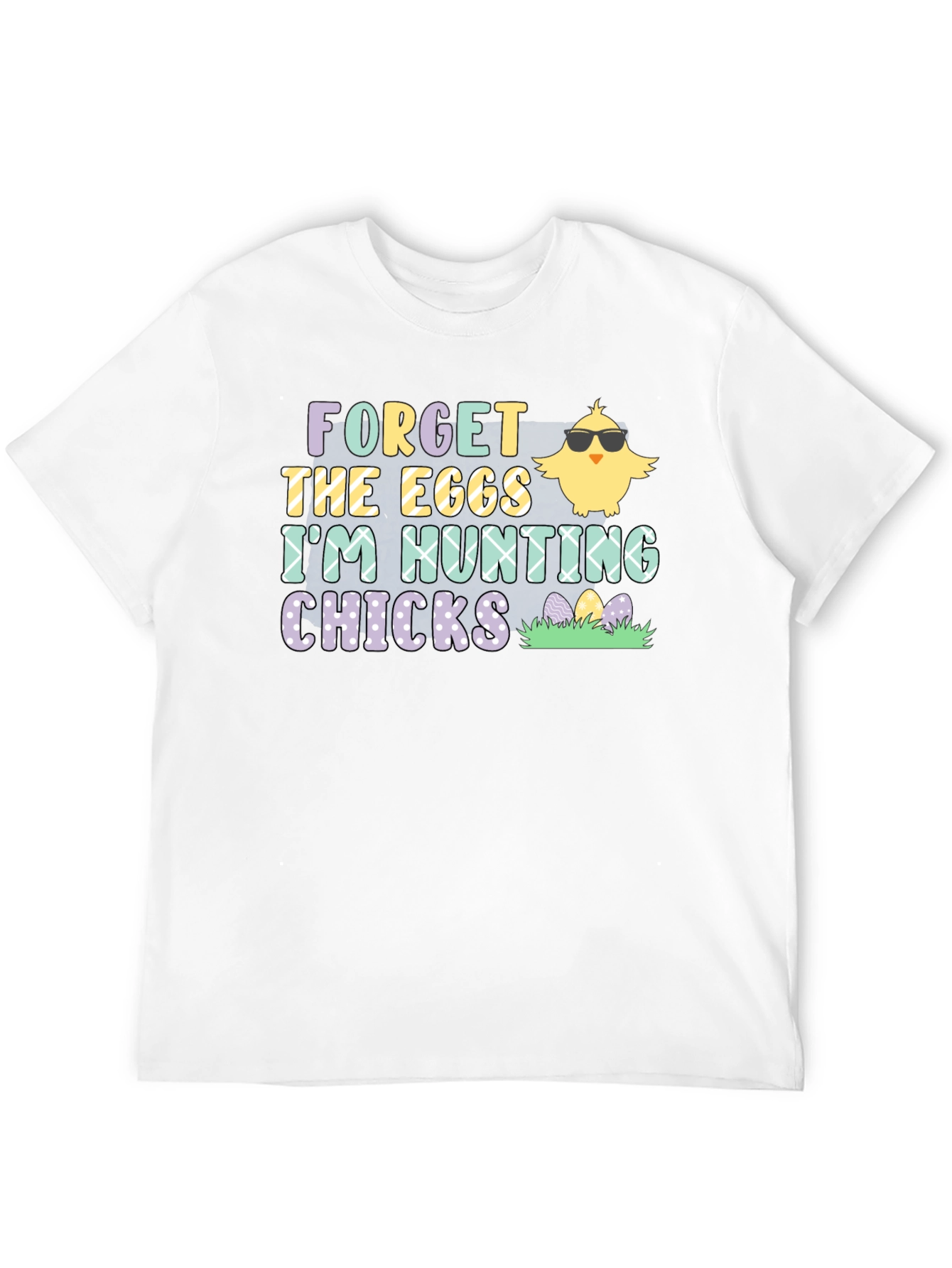 Black Forget The Eggs T-Shirt - I'm Hunting Chicks view 12