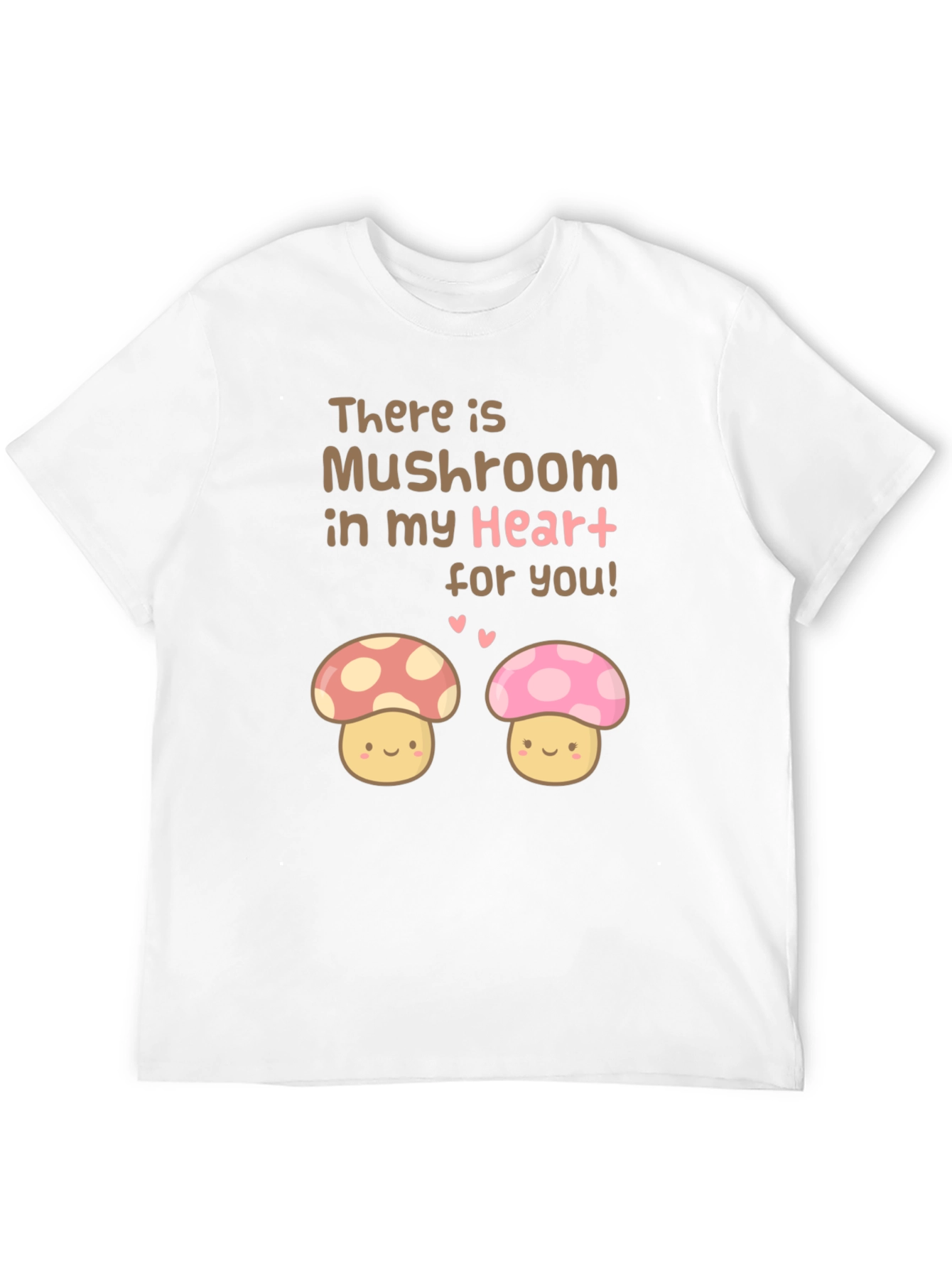 Black Mushroom Heart Graphic T-Shirt - Cute Kawaii Style view 12