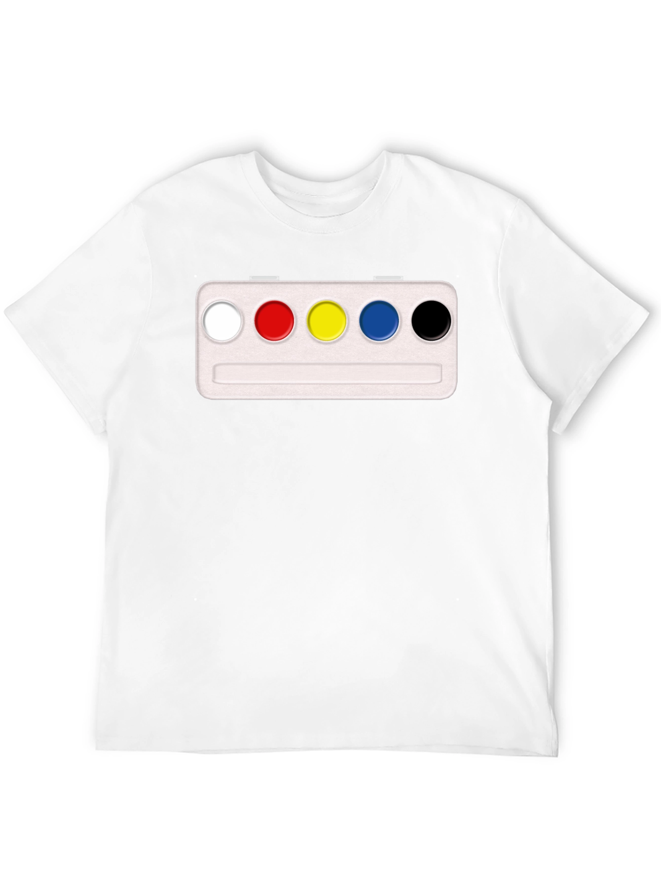 Black Artist's Palette T-Shirt - Black Cotton Blend view 12