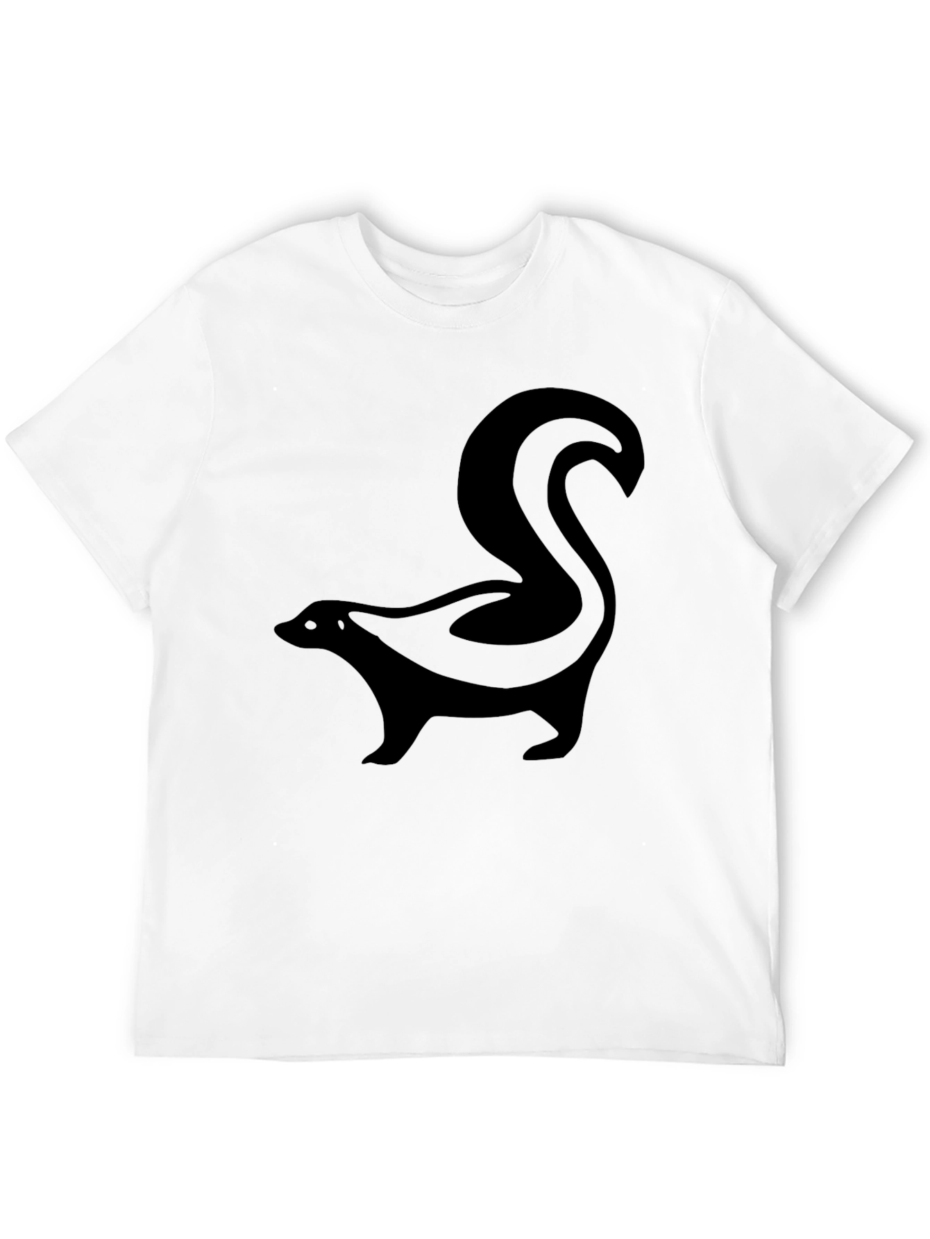 Black Skunk Graphic T-Shirt - Men's Black Tee view 12