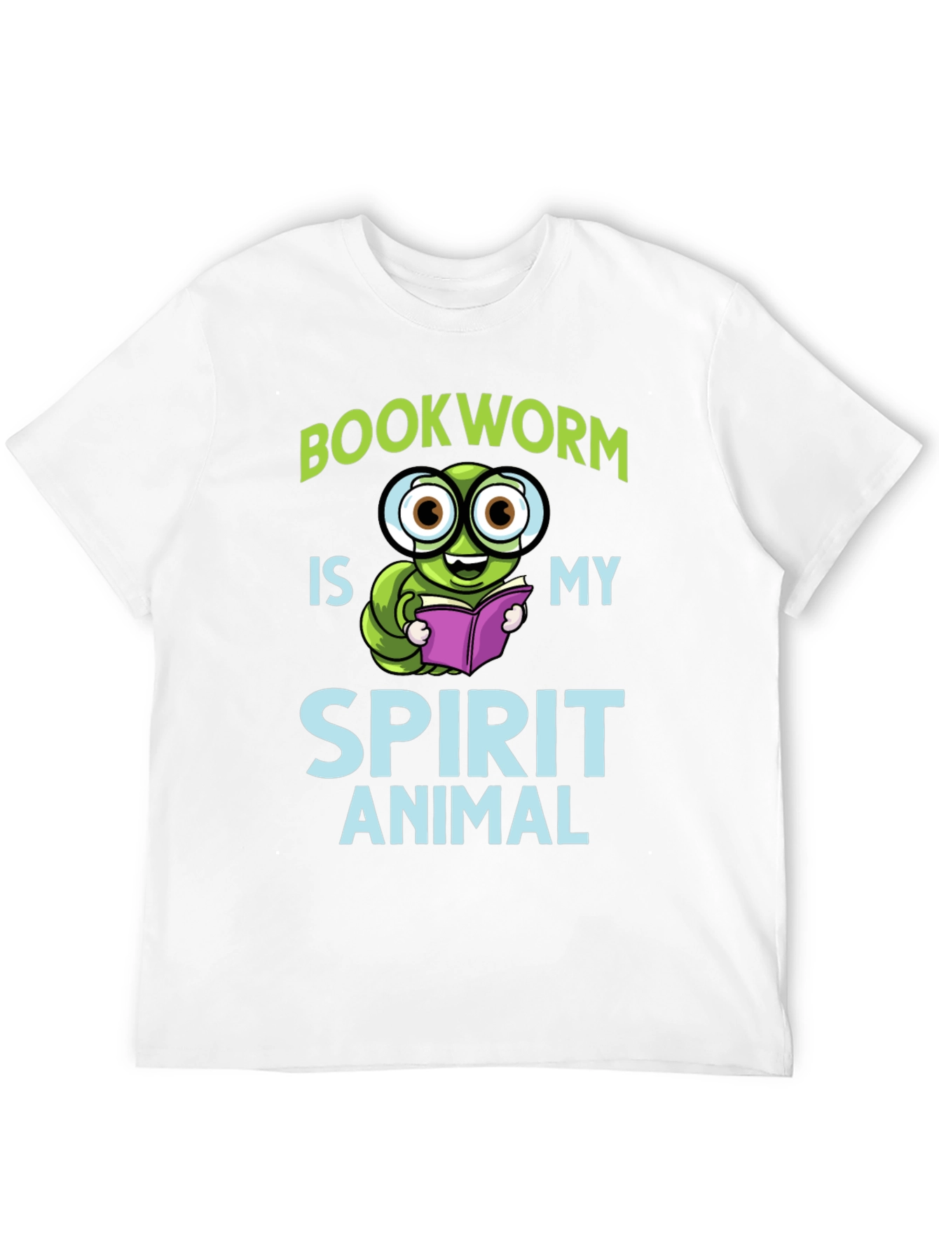 Black Bookworm Spirit Animal T-Shirt view 12