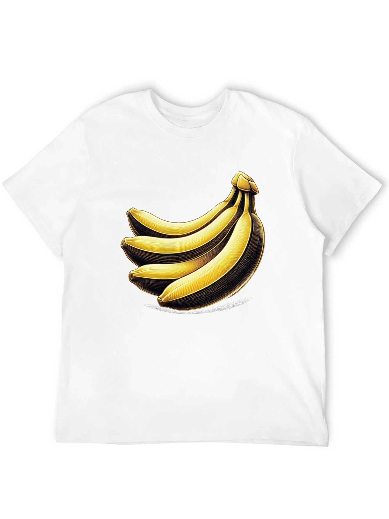 Black Banana Bunch Graphic Tee - Quirky Unisex T-Shirt view 12