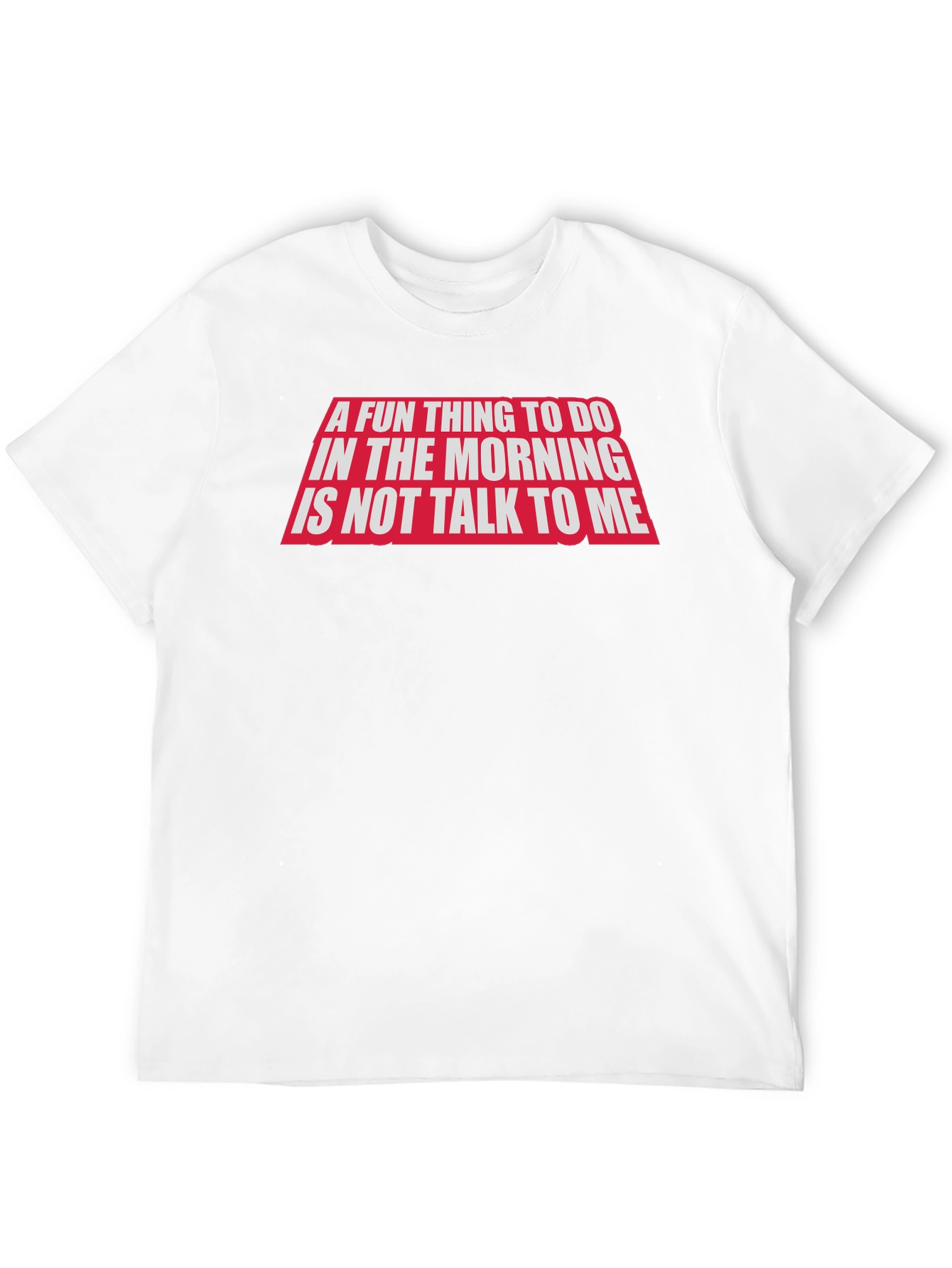 Black Funny "Don't Talk To Me" Graphic Tee view 12