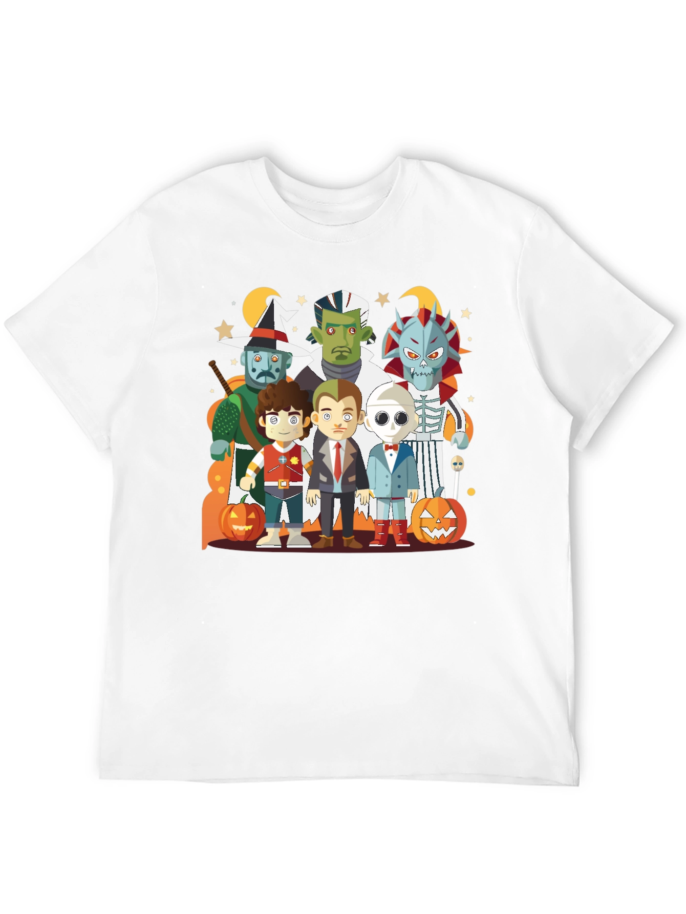 Black Halloween Character Graphic Black Tee view 12