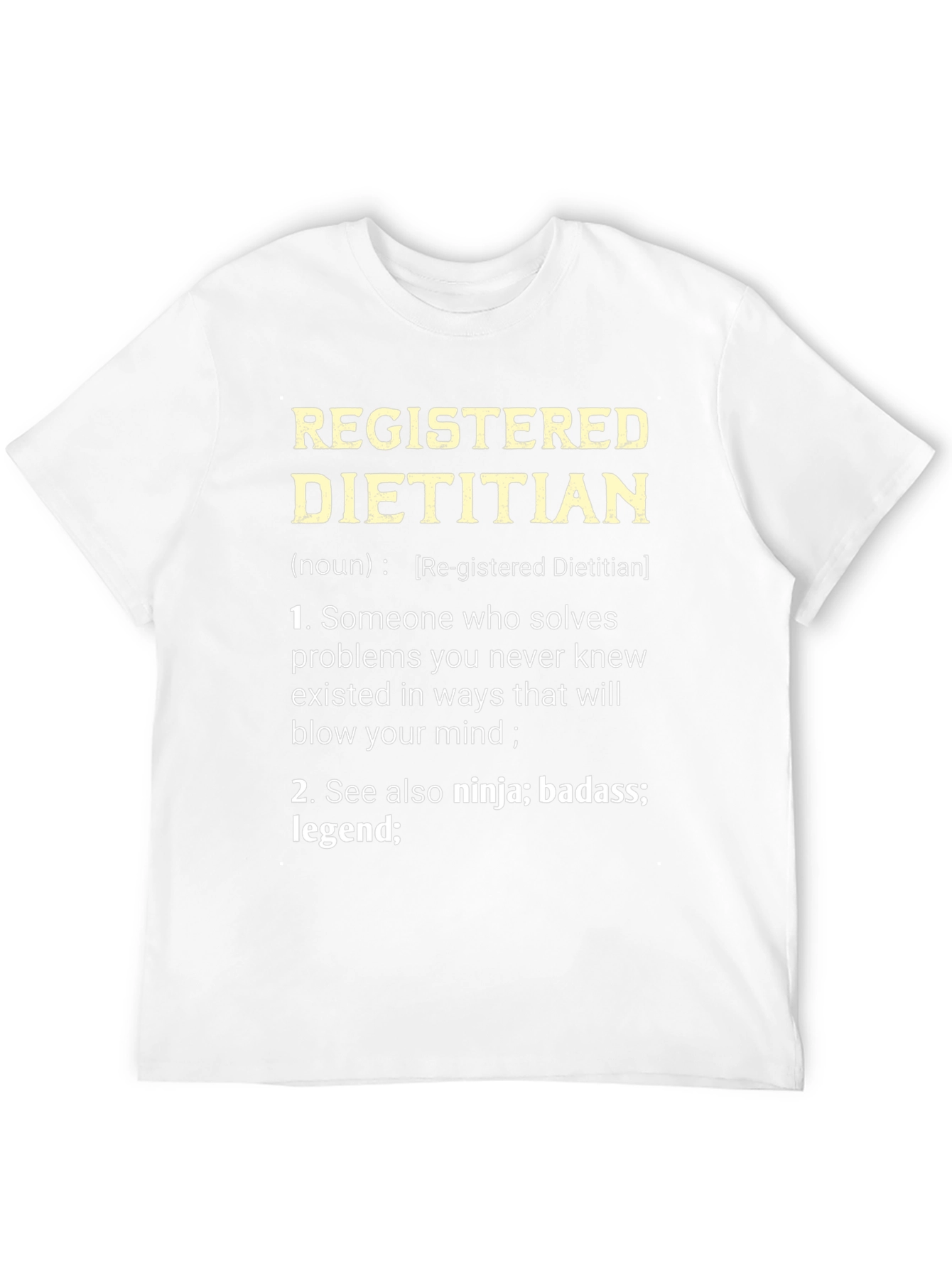 Black Registered Dietitian Definition T-Shirt view 12