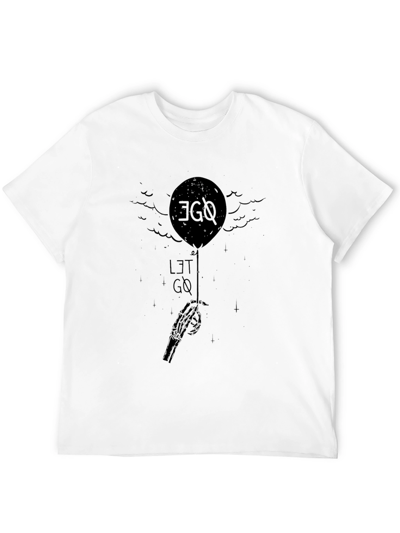 Black Ego Let Go Balloon Graphic Tee view 12