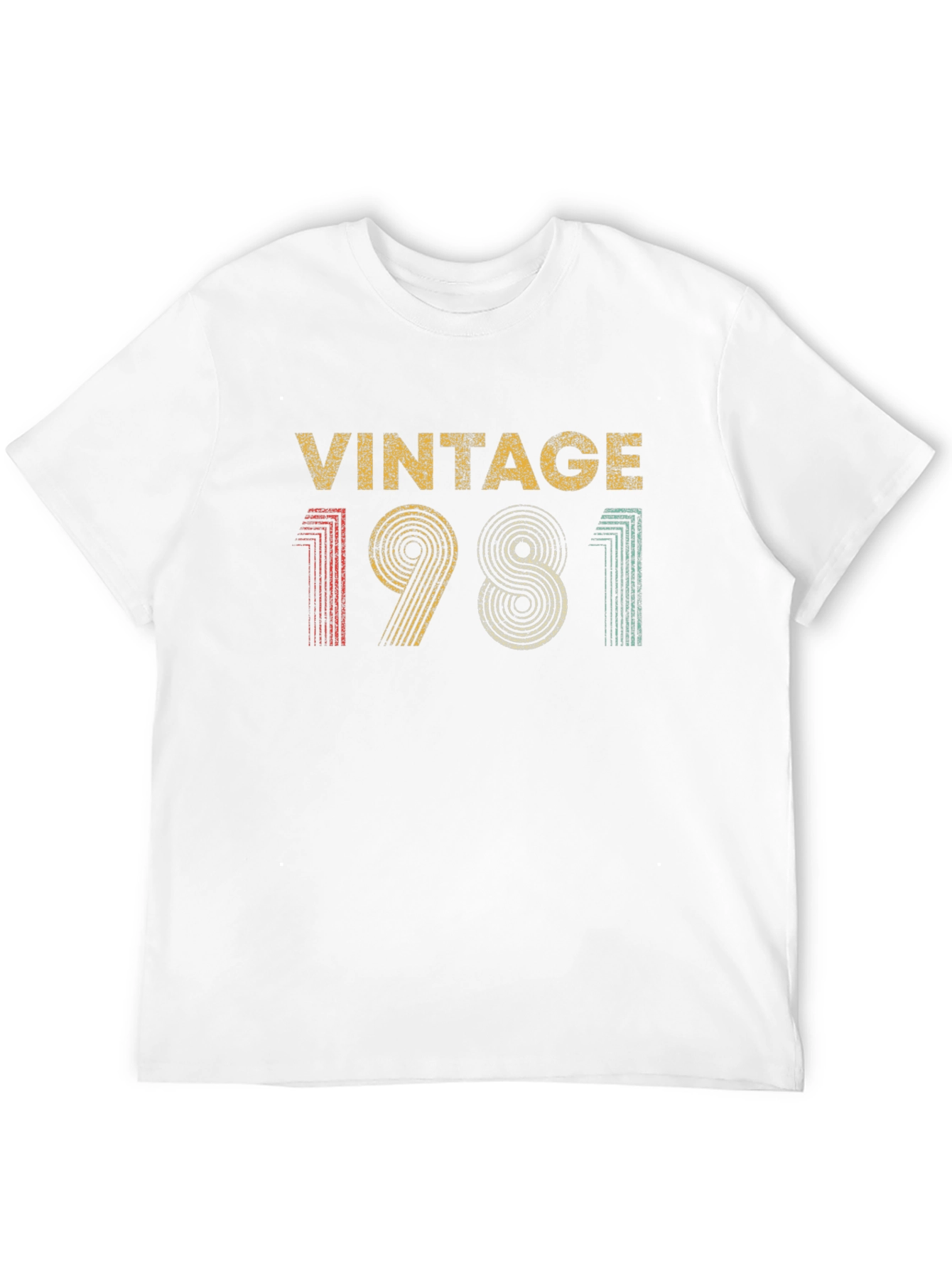 Black Vintage 1981 Graphic T-Shirt - Retro Birthday Gift view 12