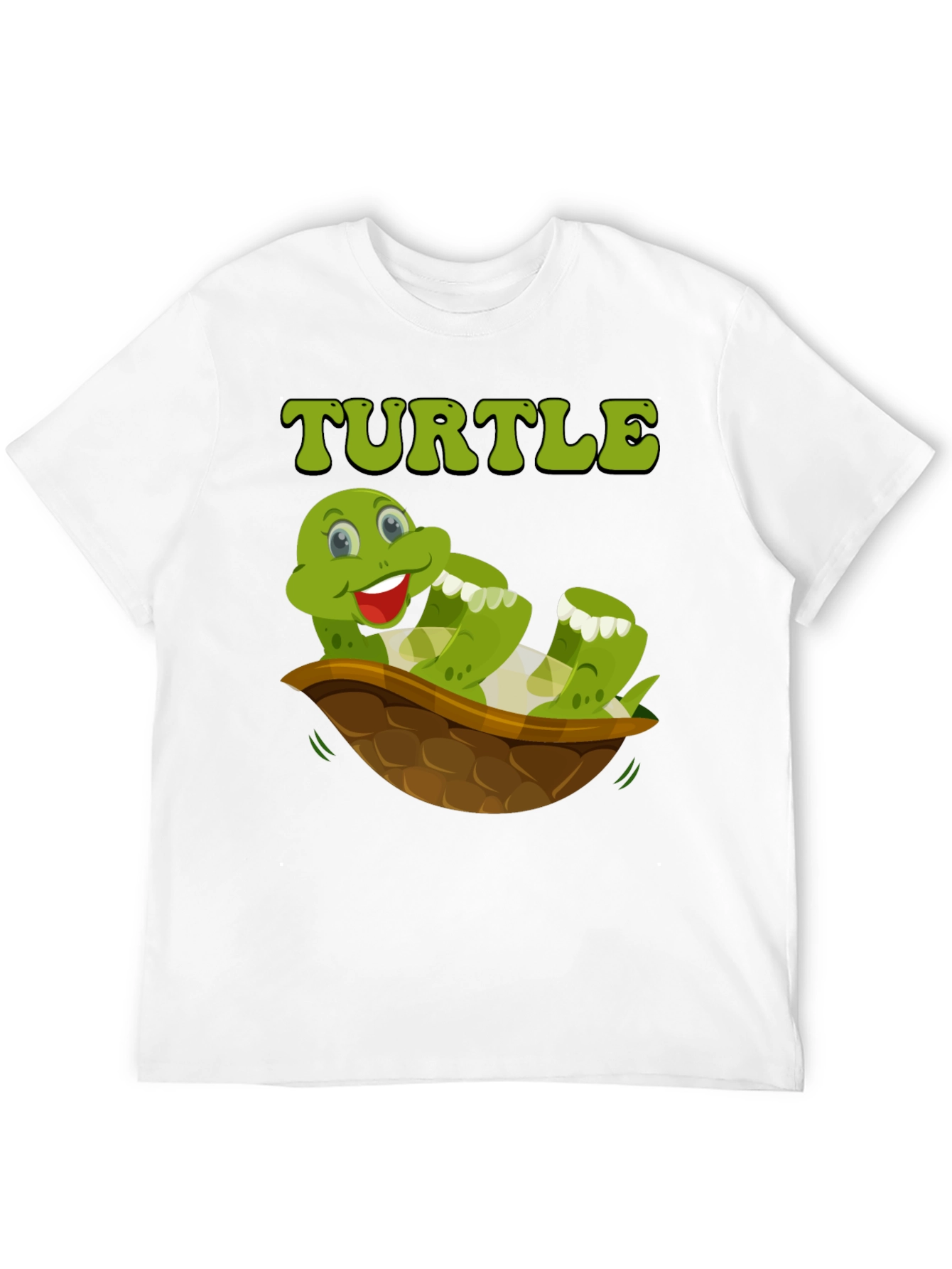 Black Funny Turtle T-Shirt - Cartoon Graphic Tee view 12