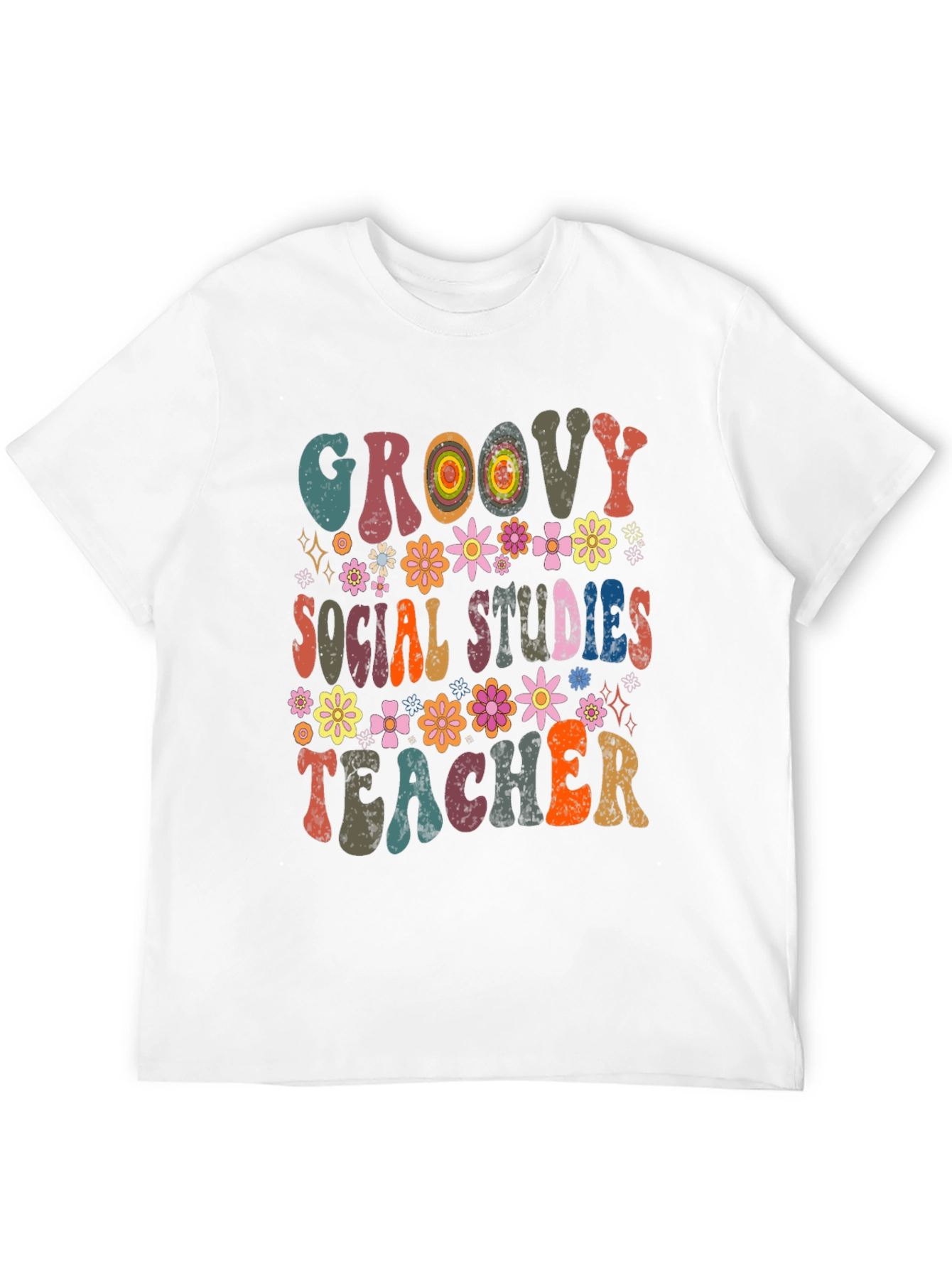 Groovy Social Studies Teacher T-Shirt - 12