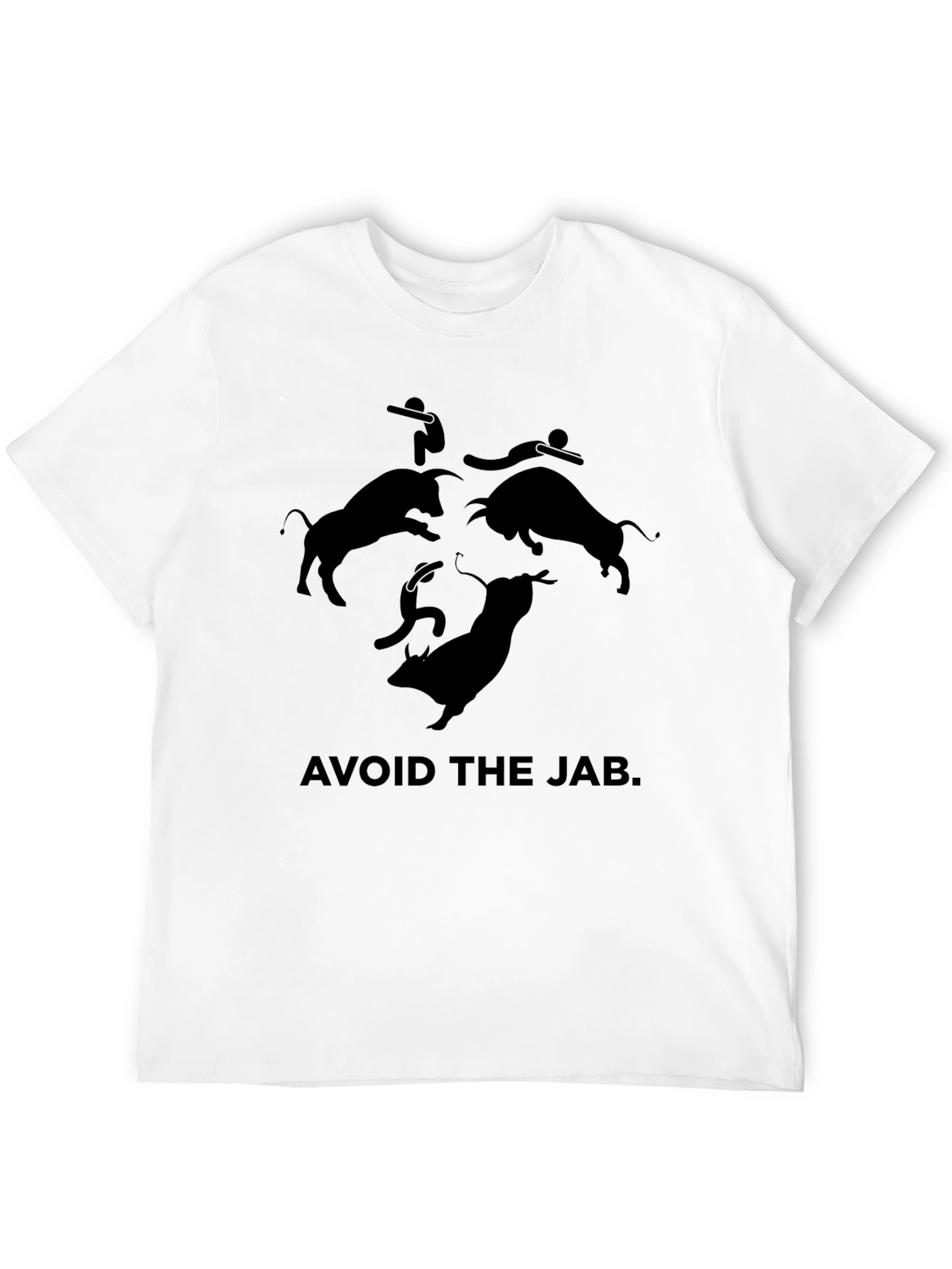 Black Avoid the Jab Graphic Tee - Black view 12