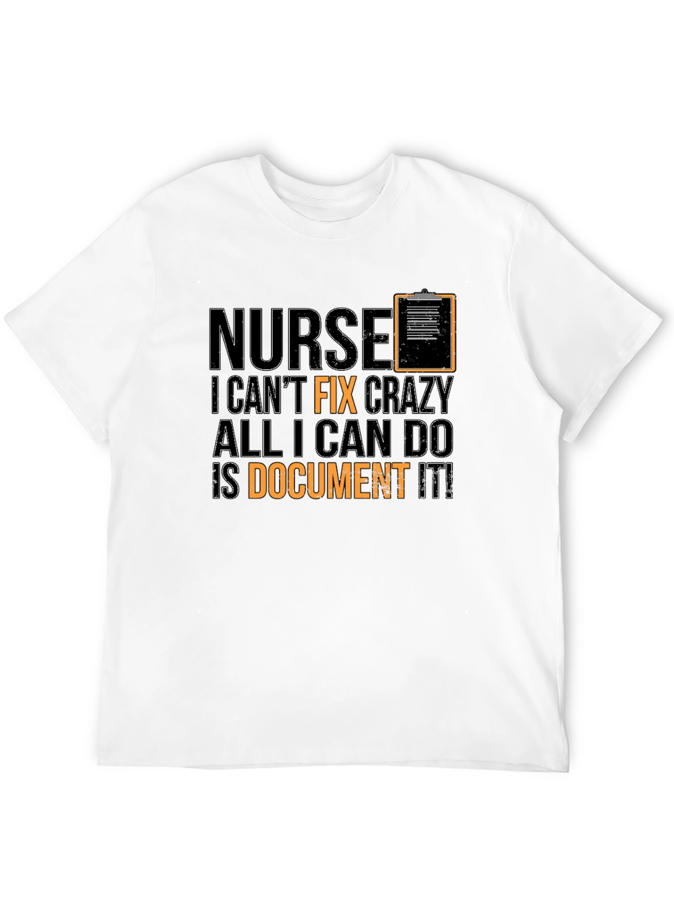 Black Nurse Crazy Funny Black T-Shirt view 12
