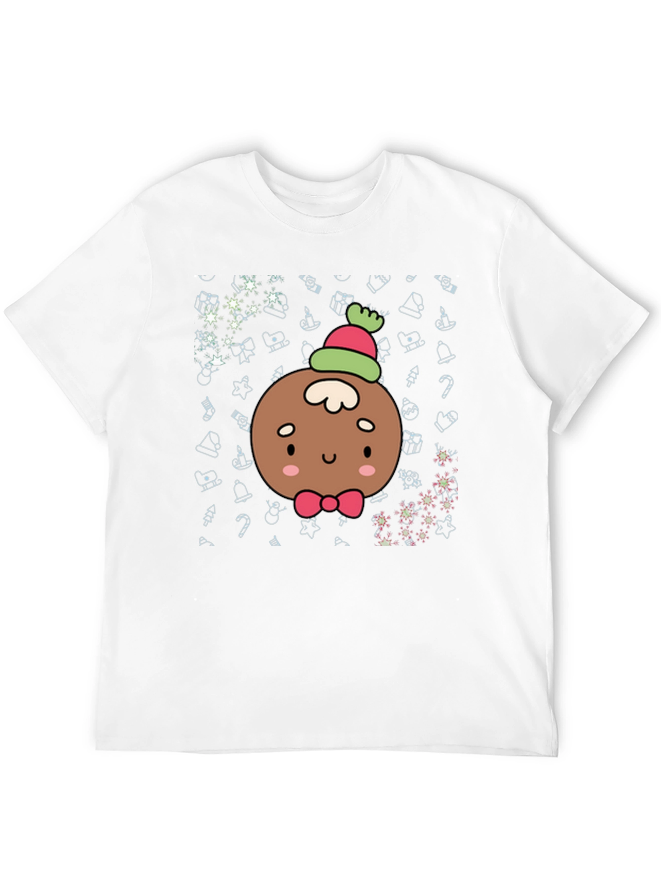 Black Festive Gingerbread Person T-Shirt view 12
