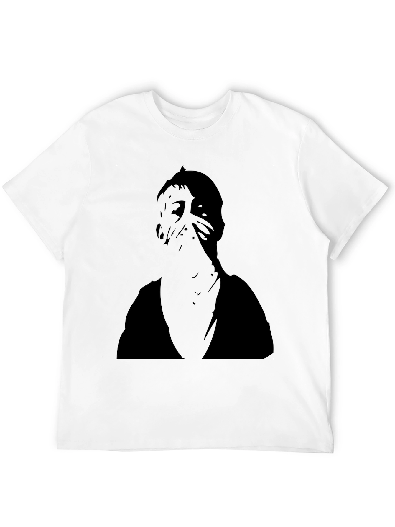 Black Mysterious Figure Black Graphic Tee view 12