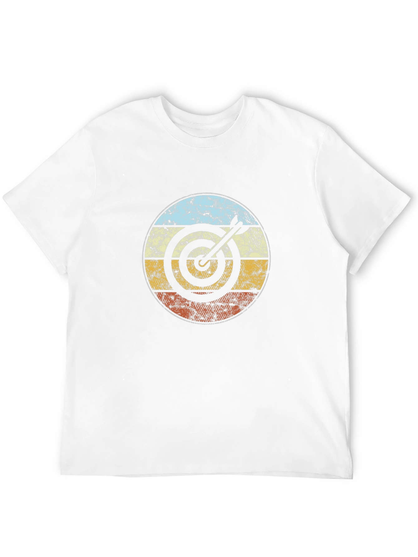 Black Retro Target T-Shirt - Bullseye Design view 12