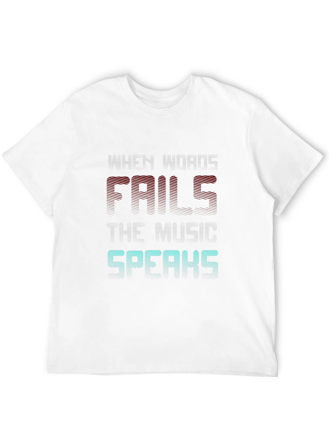 Black Music Speaks T-Shirt - When Words Fail Graphic Tee view 12