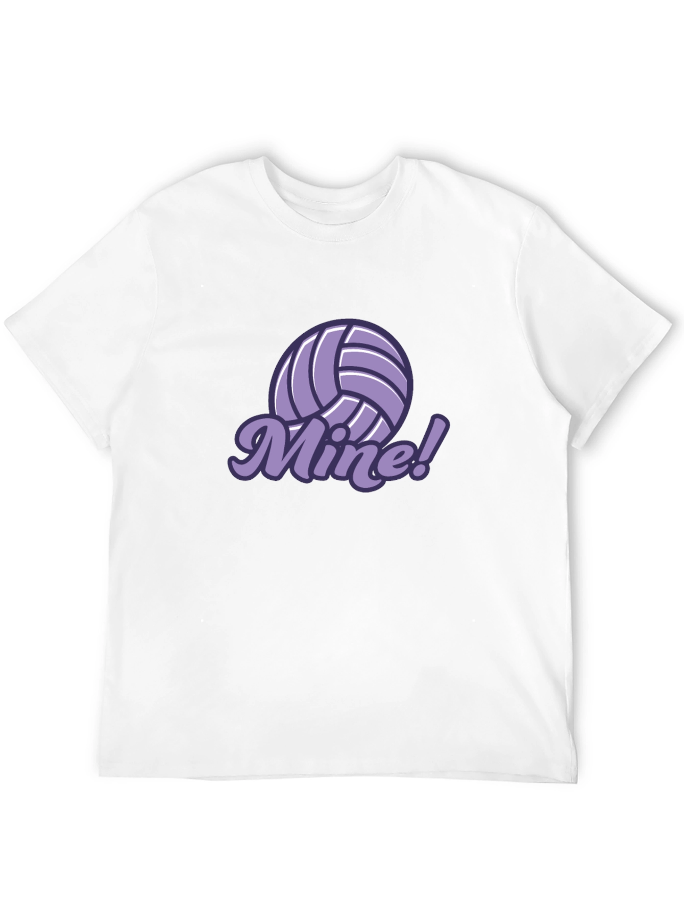 Black Volleyball Mine! Graphic T-Shirt view 12