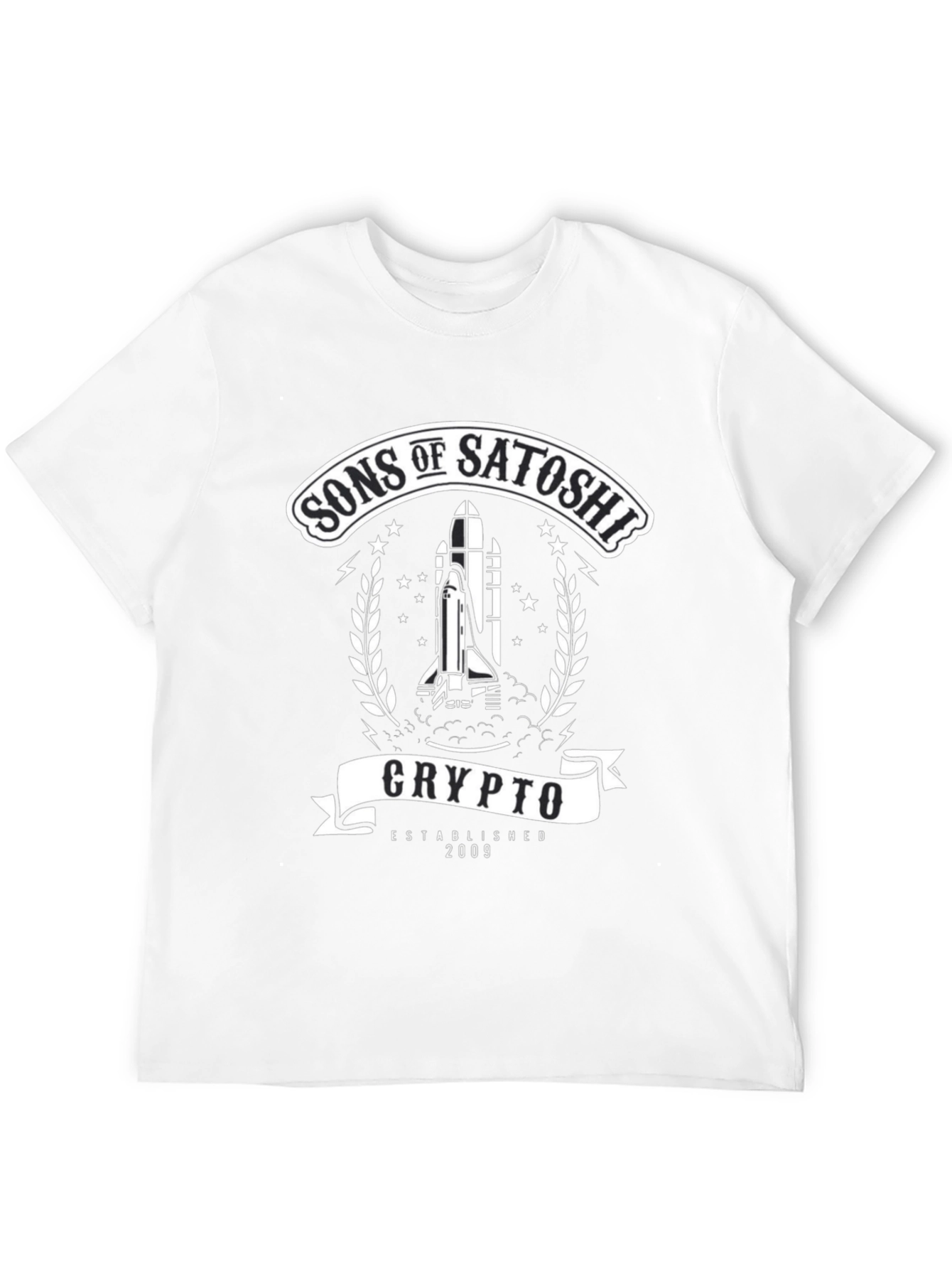 Black Sons of Satoshi Crypto T-Shirt - Established 2009 view 12