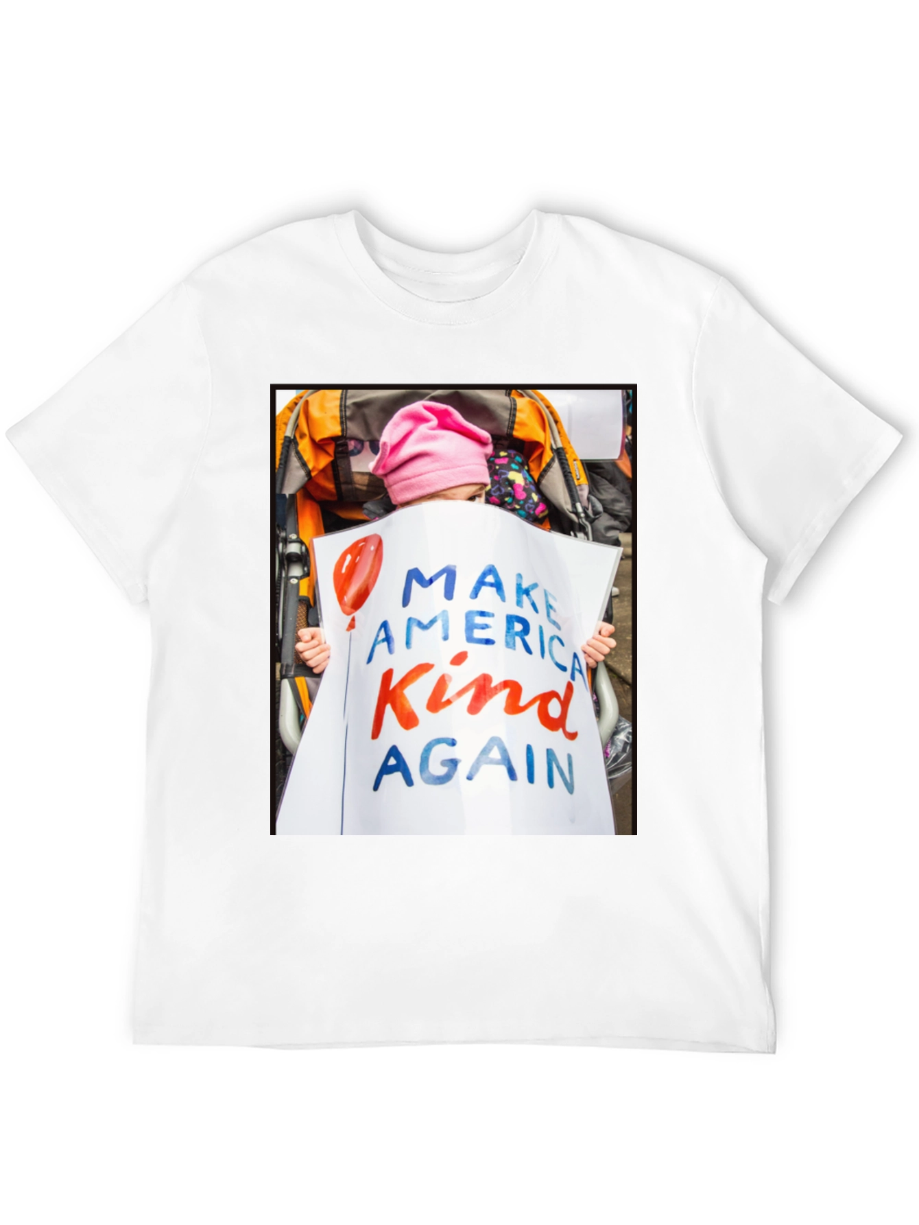 Black Make America Kind Again Graphic T-Shirt view 12